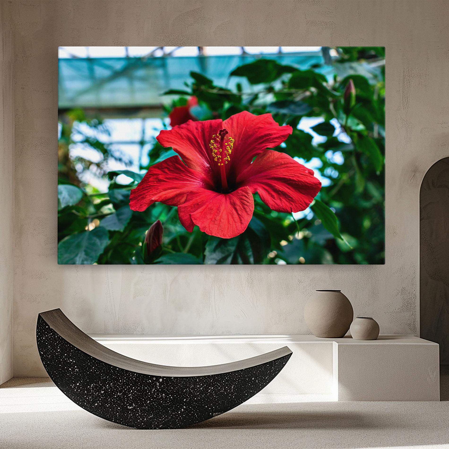 Leinwandbild Red Exotic Plant mockup 8