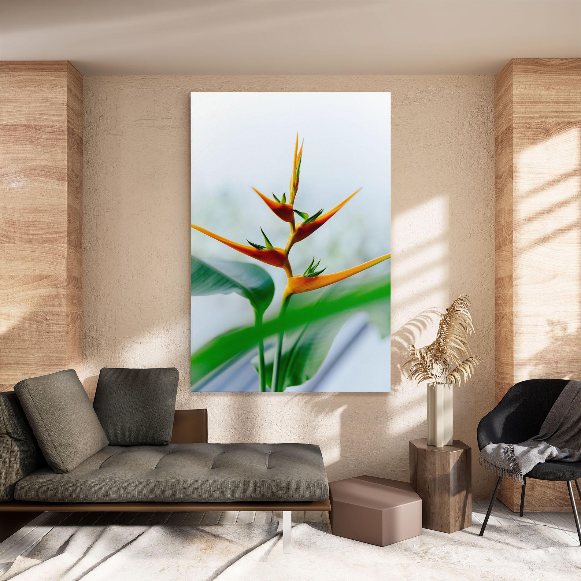 Leinwandbild Exotic Orange Green mockup 8