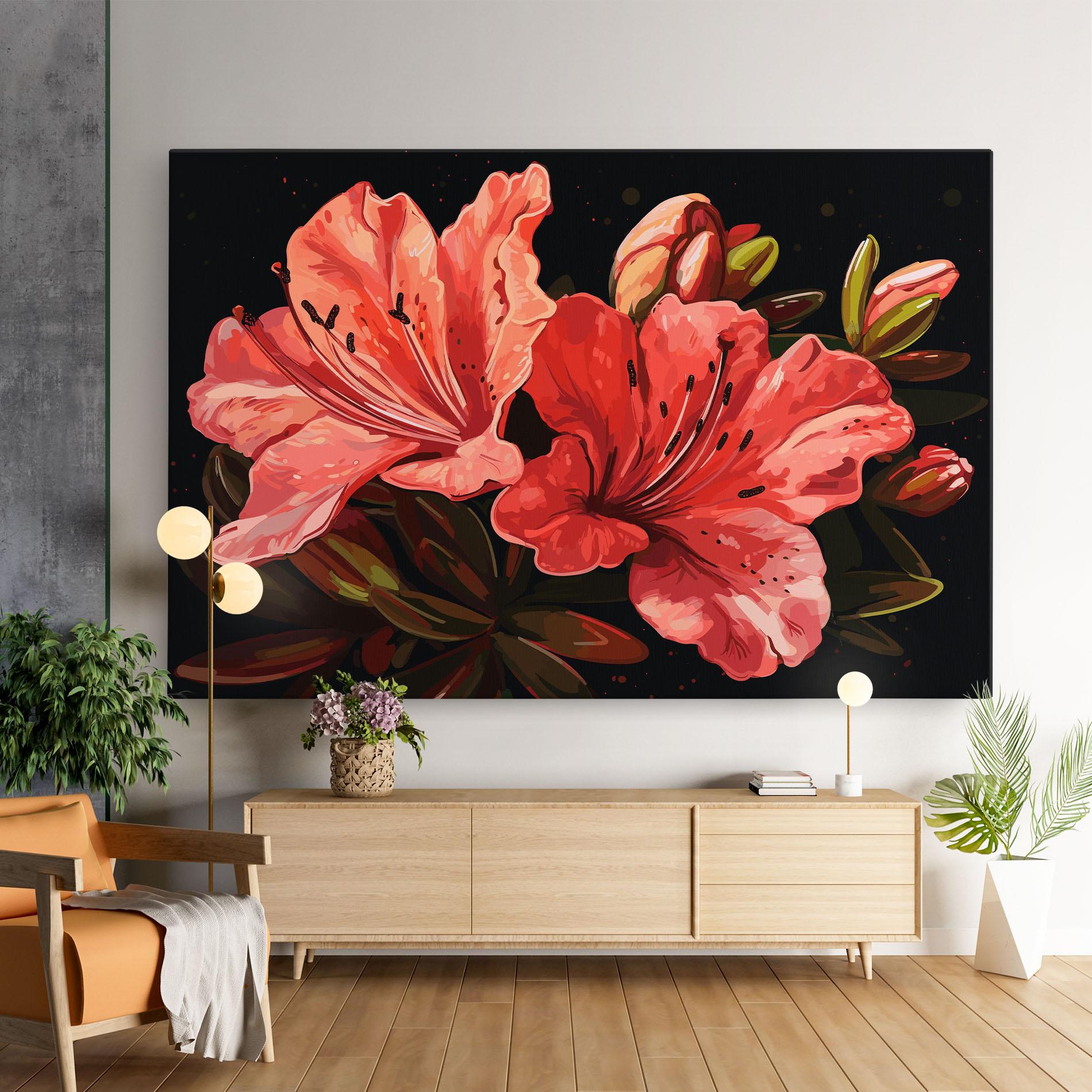 Leinwandbild Art Exotic Flower mockup 9
