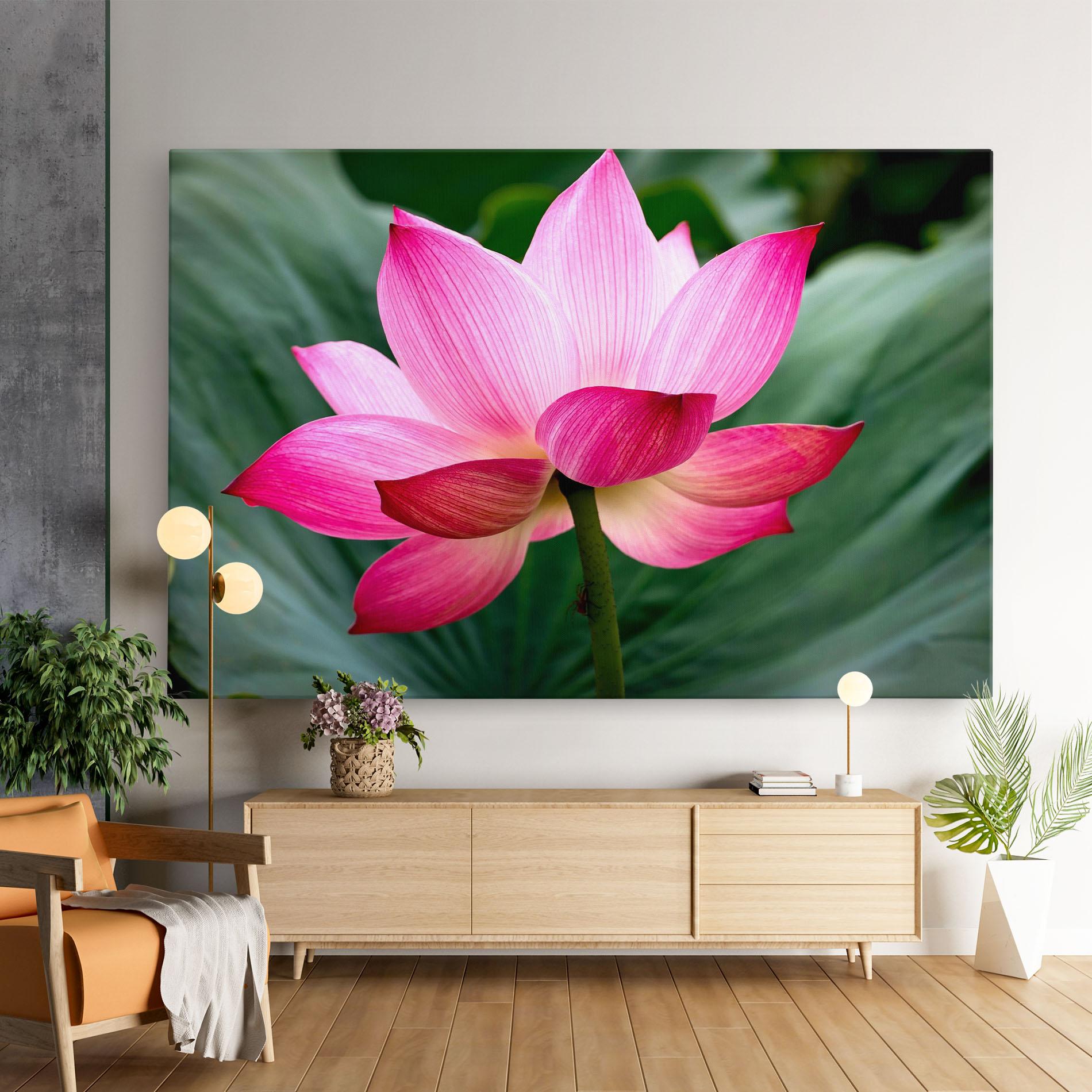 Leinwandbild Beautiful Pink Exotic mockup 9