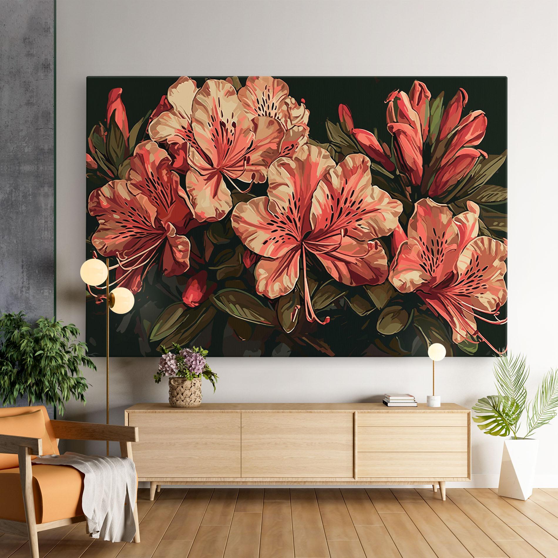 Leinwandbild Cream Exotic Art mockup 9