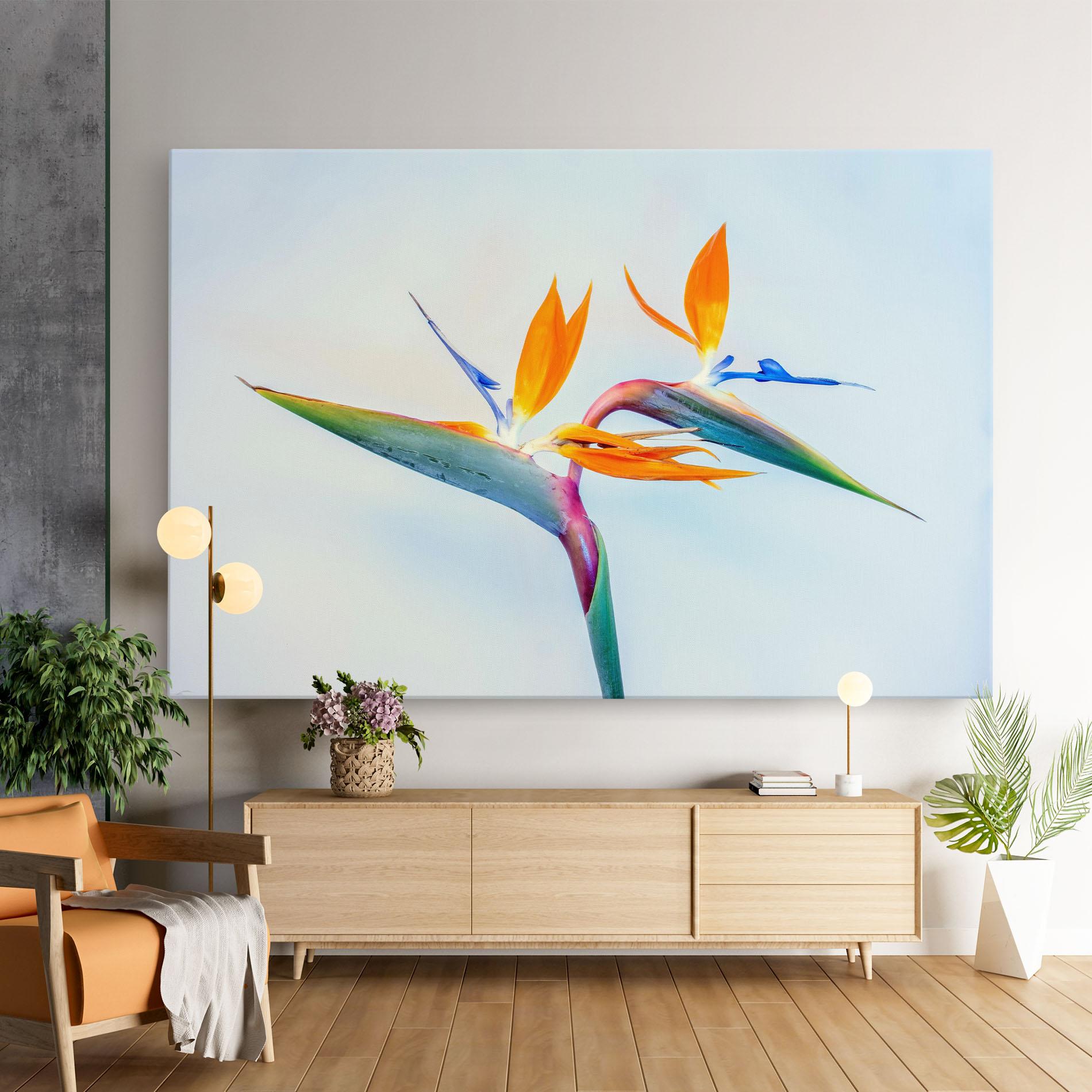 Leinwandbild Green Orange Exotic mockup 9