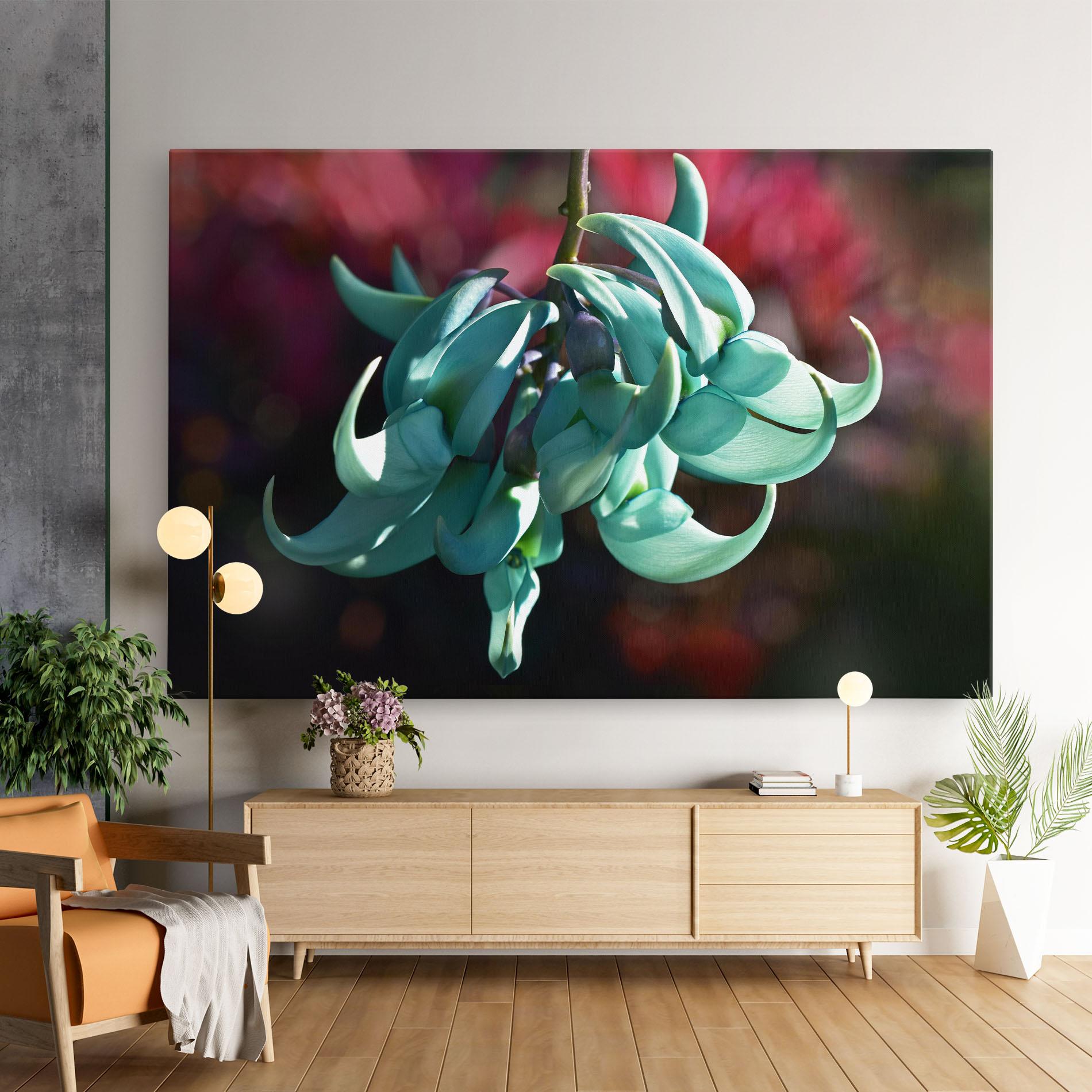 Leinwandbild Pastel Green Plant mockup 9