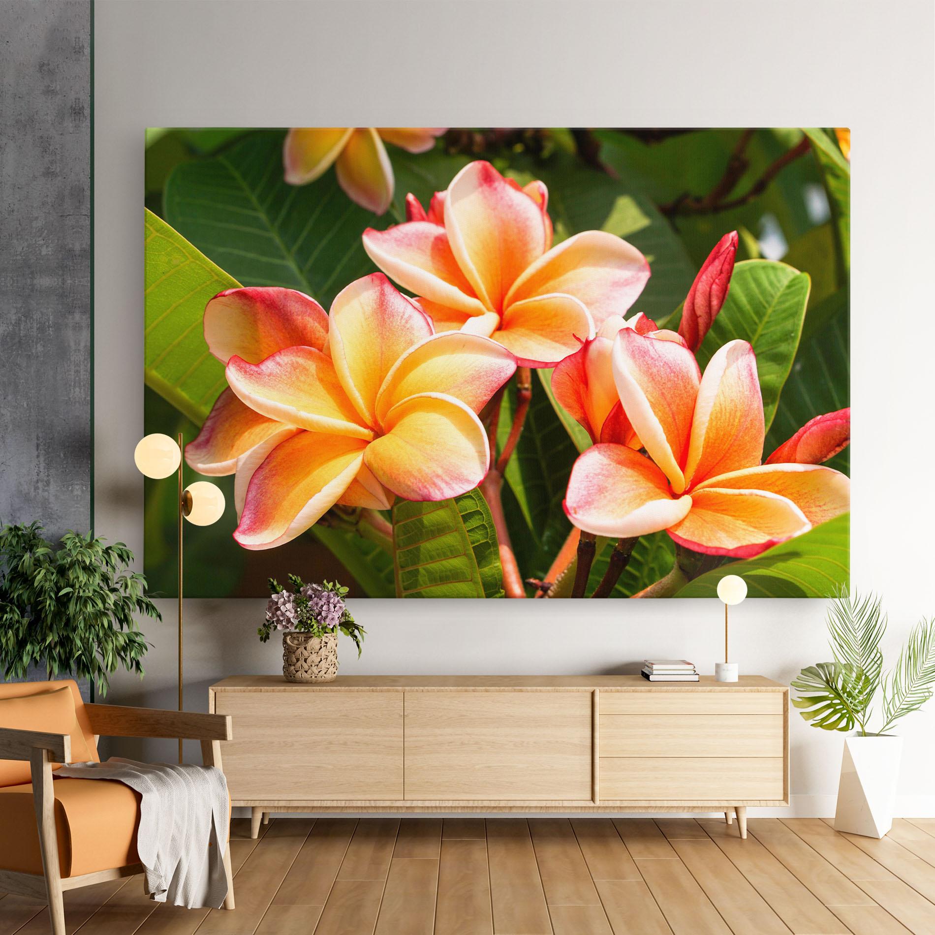 Leinwandbild Pretty Plumeria mockup 9