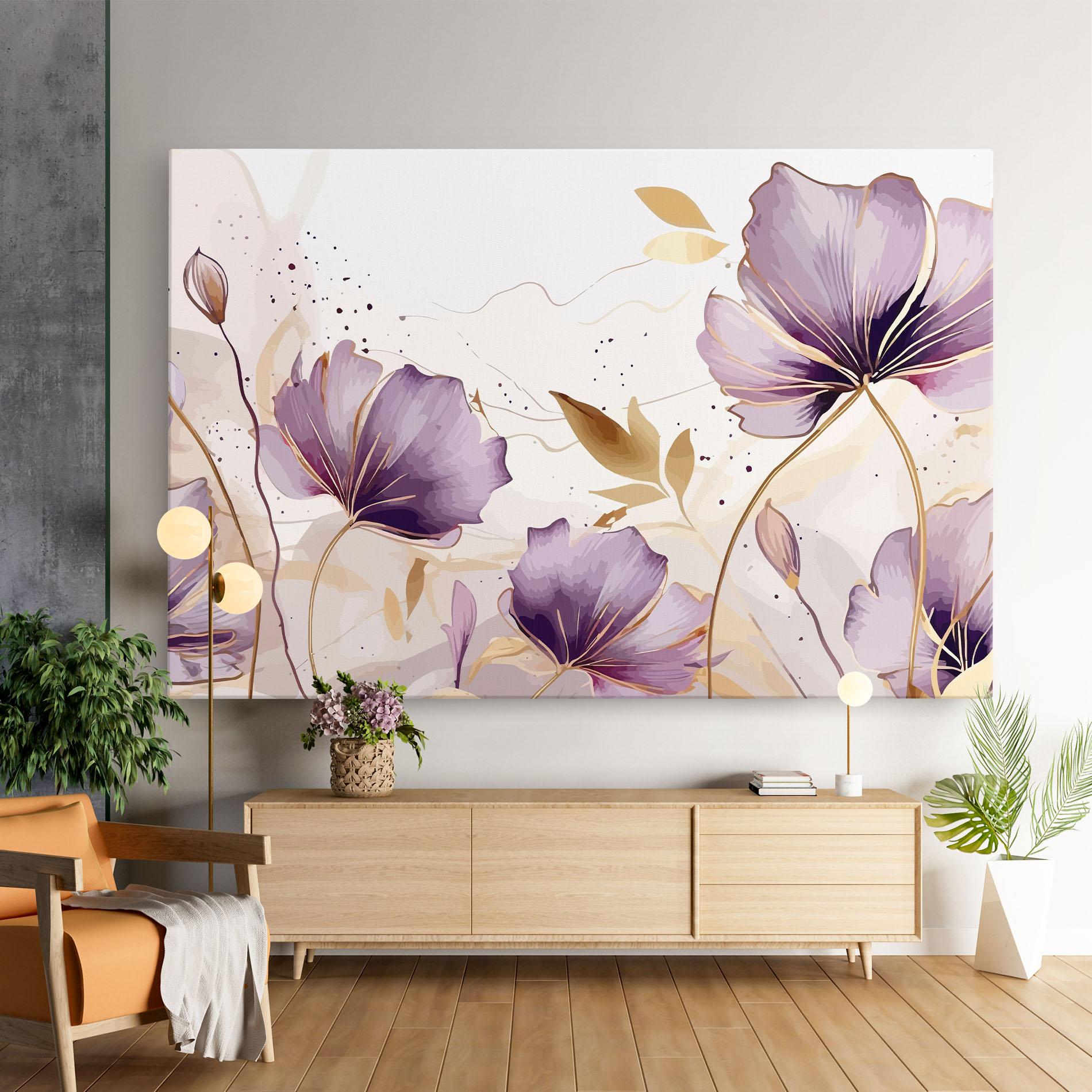 Leinwandbild Purple Gold Exotic mockup 9
