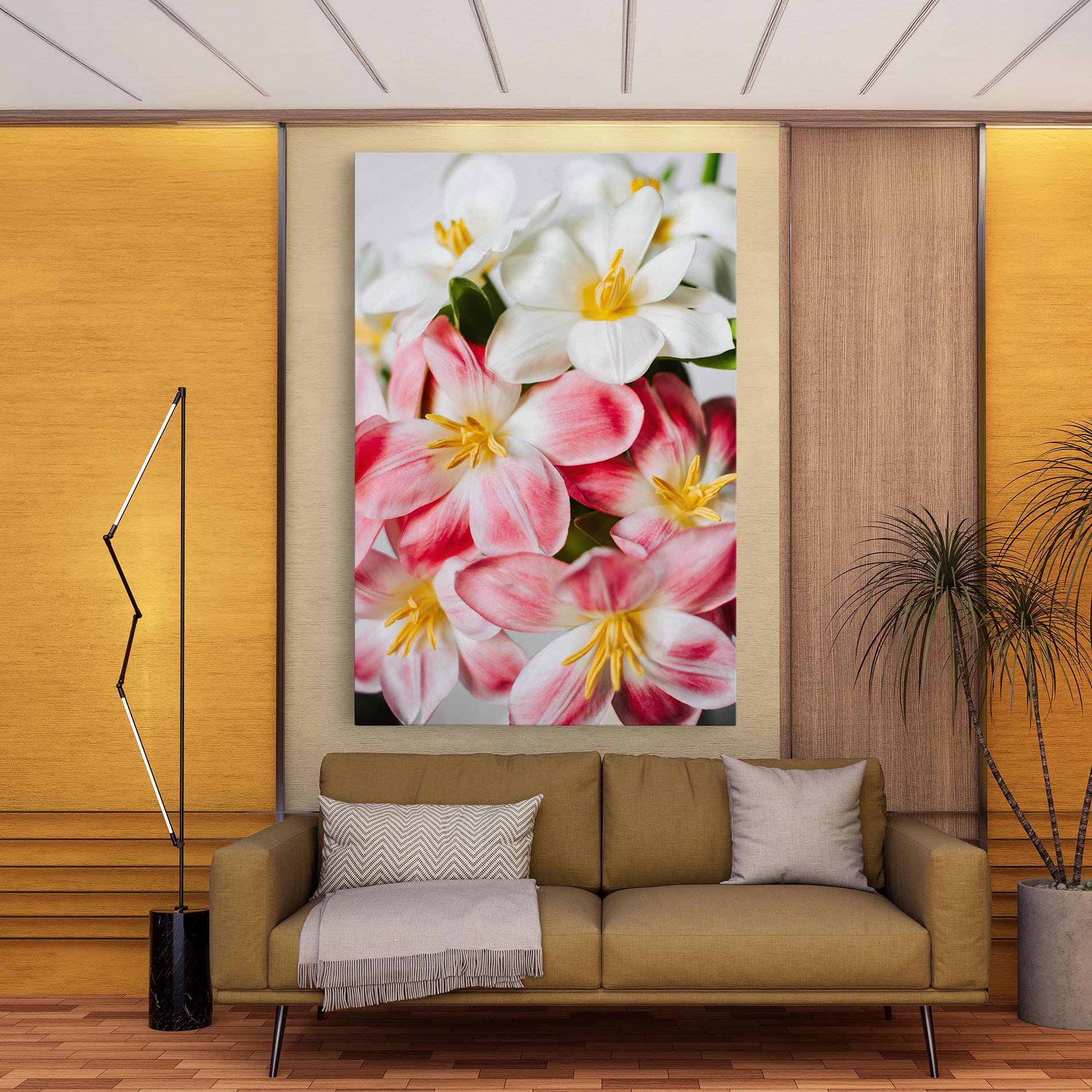 Leinwandbild Beautiful Exotic Flower mockup 9