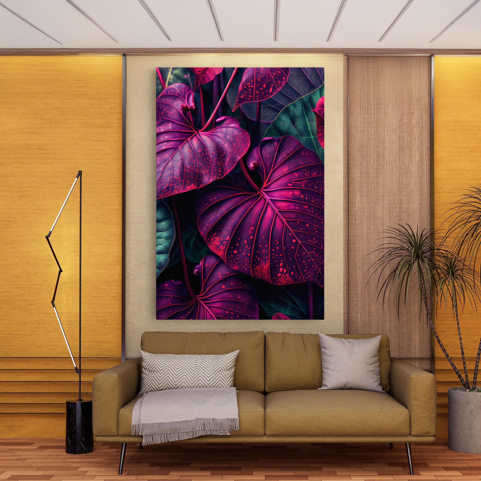 Leinwandbild Big Purple Exotic mockup 9