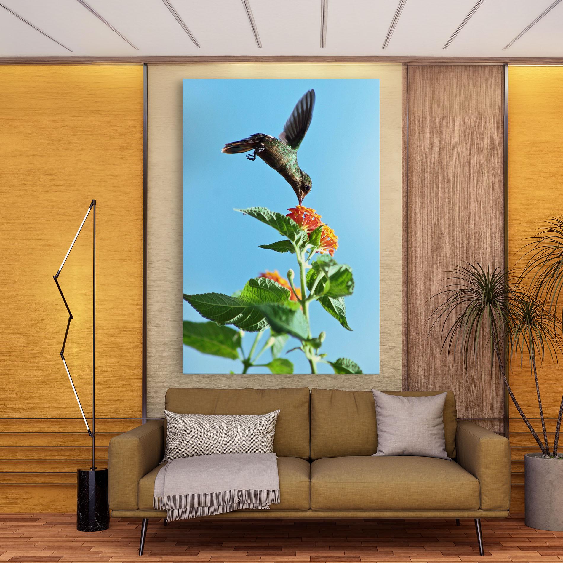 Leinwandbild Bird Exotic Flower mockup 9