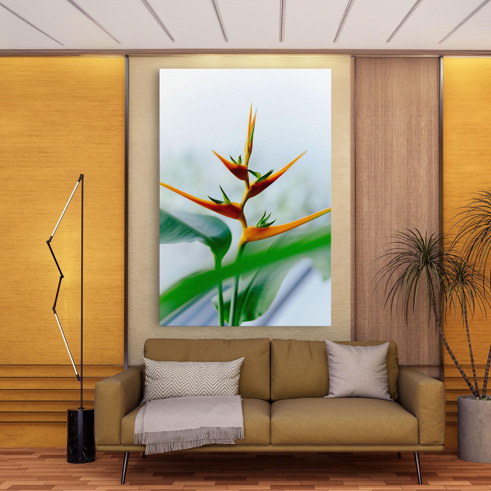 Leinwandbild Exotic Orange Green mockup 9