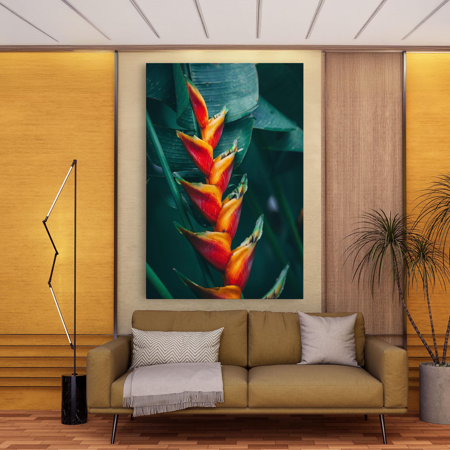 Leinwandbild Red Orange Exotic mockup 9