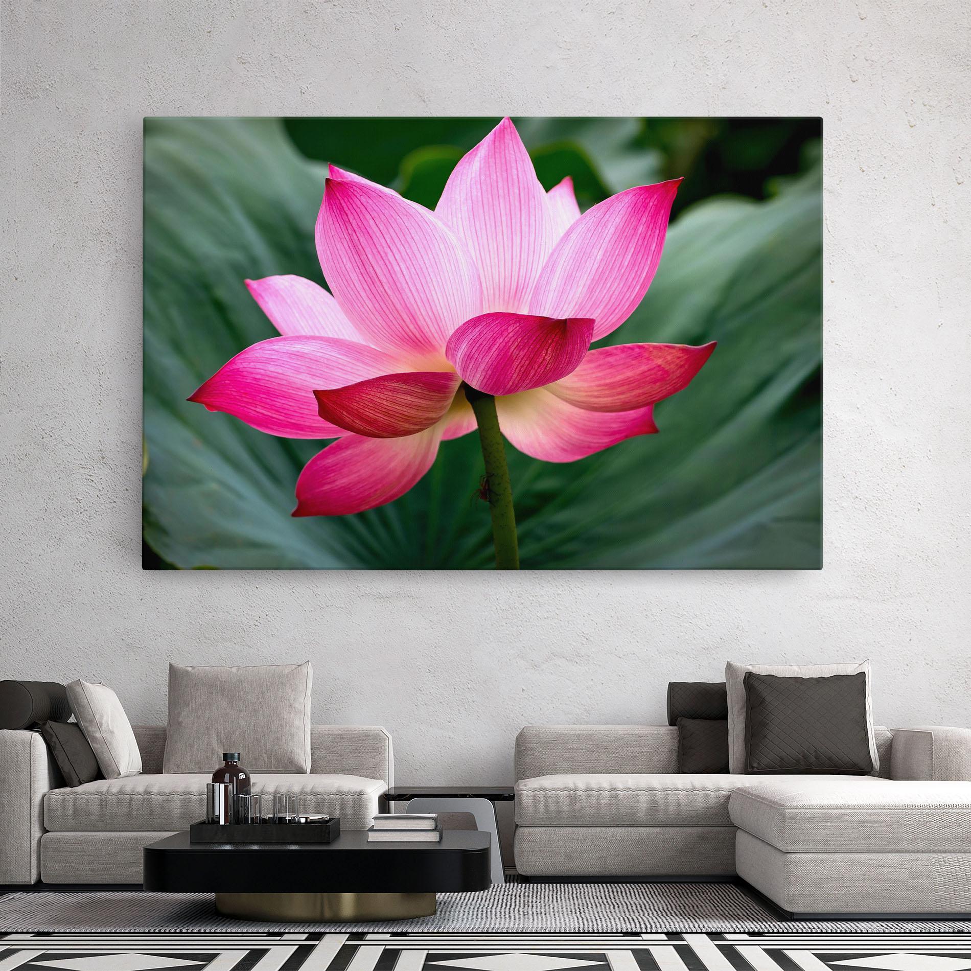 Leinwandbild Beautiful Pink Exotic mockup 2