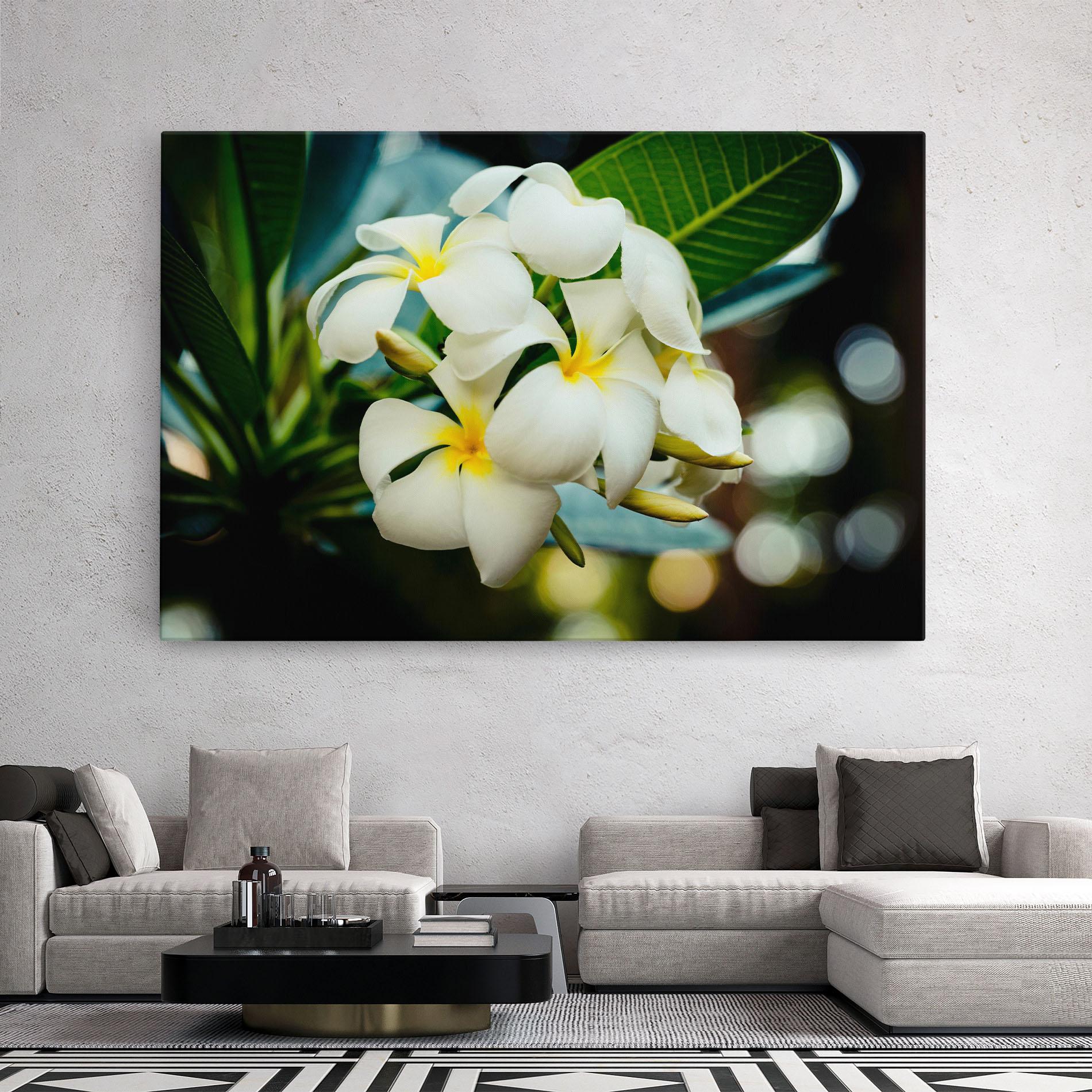 Leinwandbild Beautiful White Exotic mockup 2