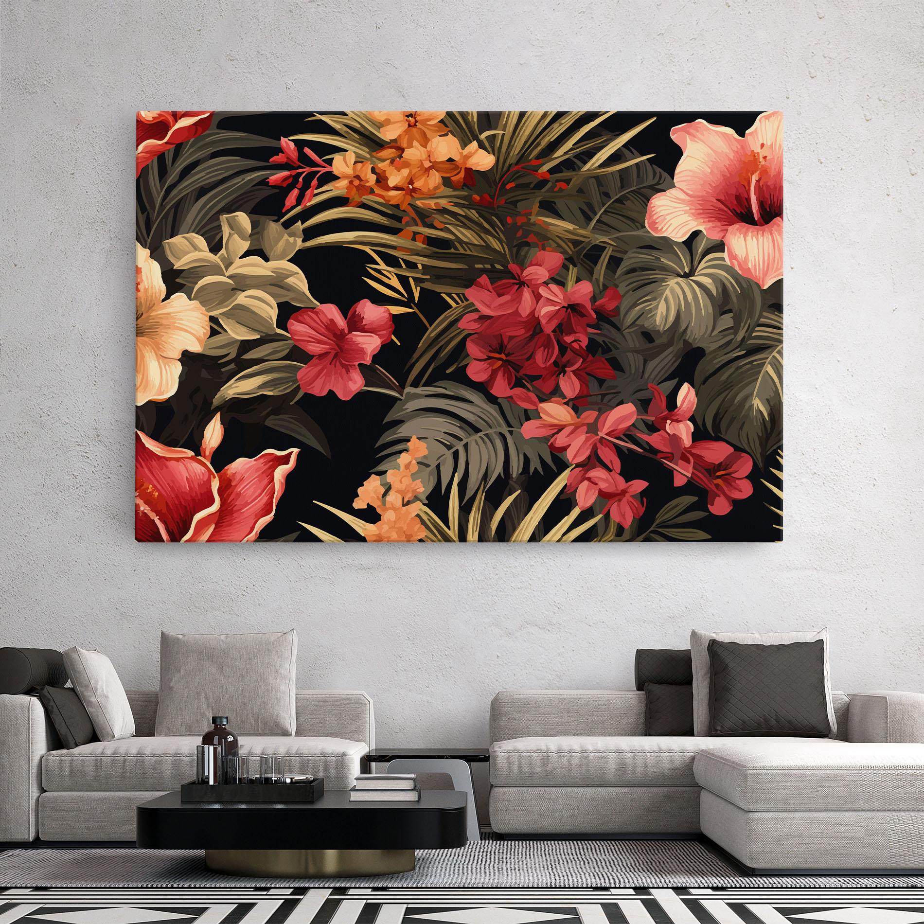 Leinwandbild Exotic Flower Plant mockup 2