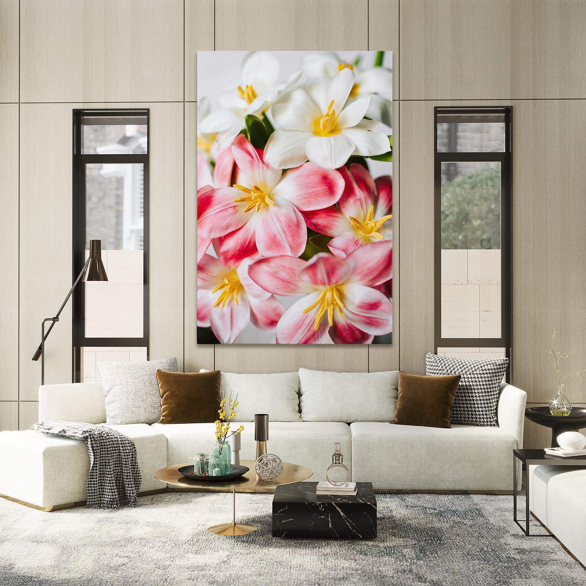 Leinwandbild Beautiful Exotic Flower mockup 2