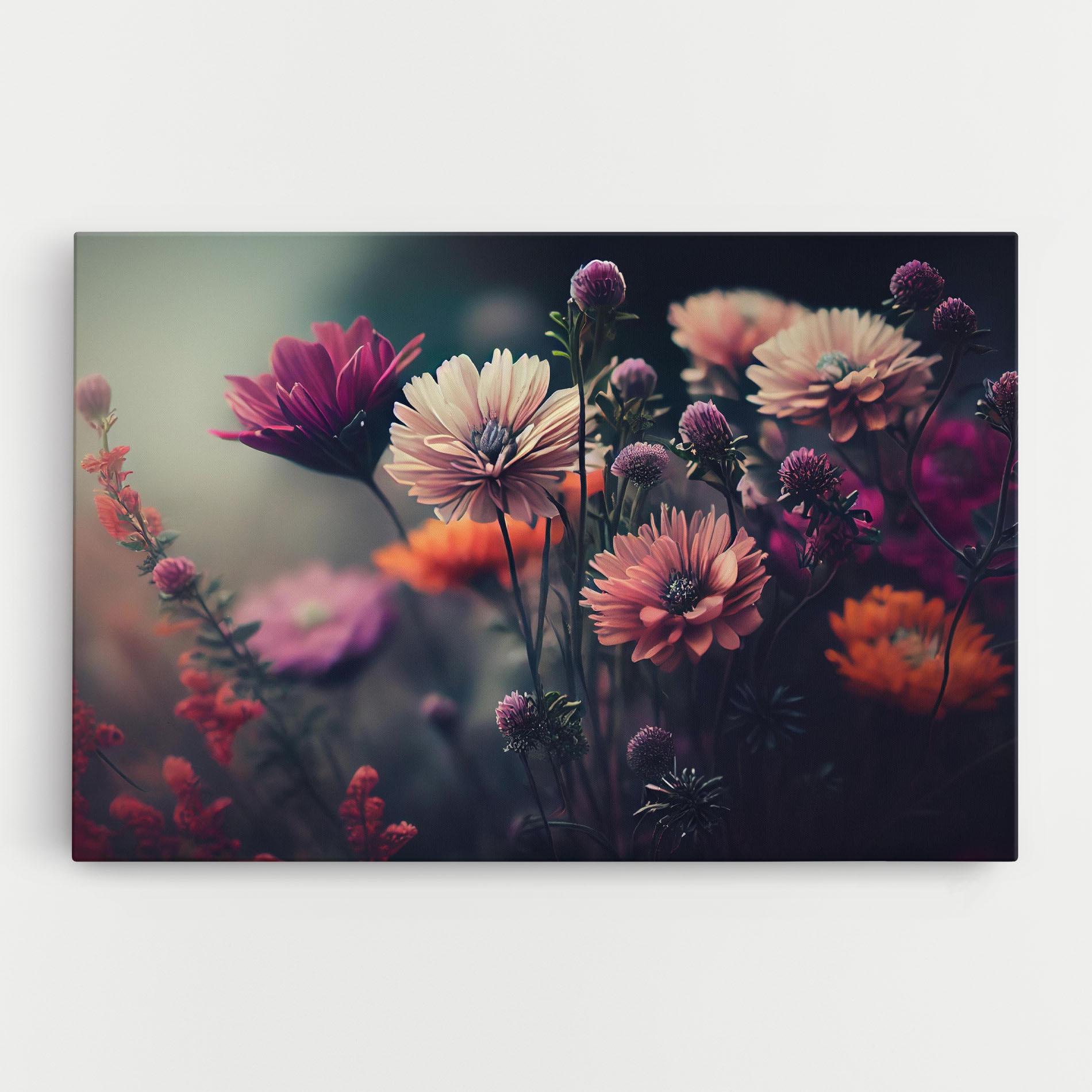 Leinwandbild Beautiful Flower Garden mockup 0