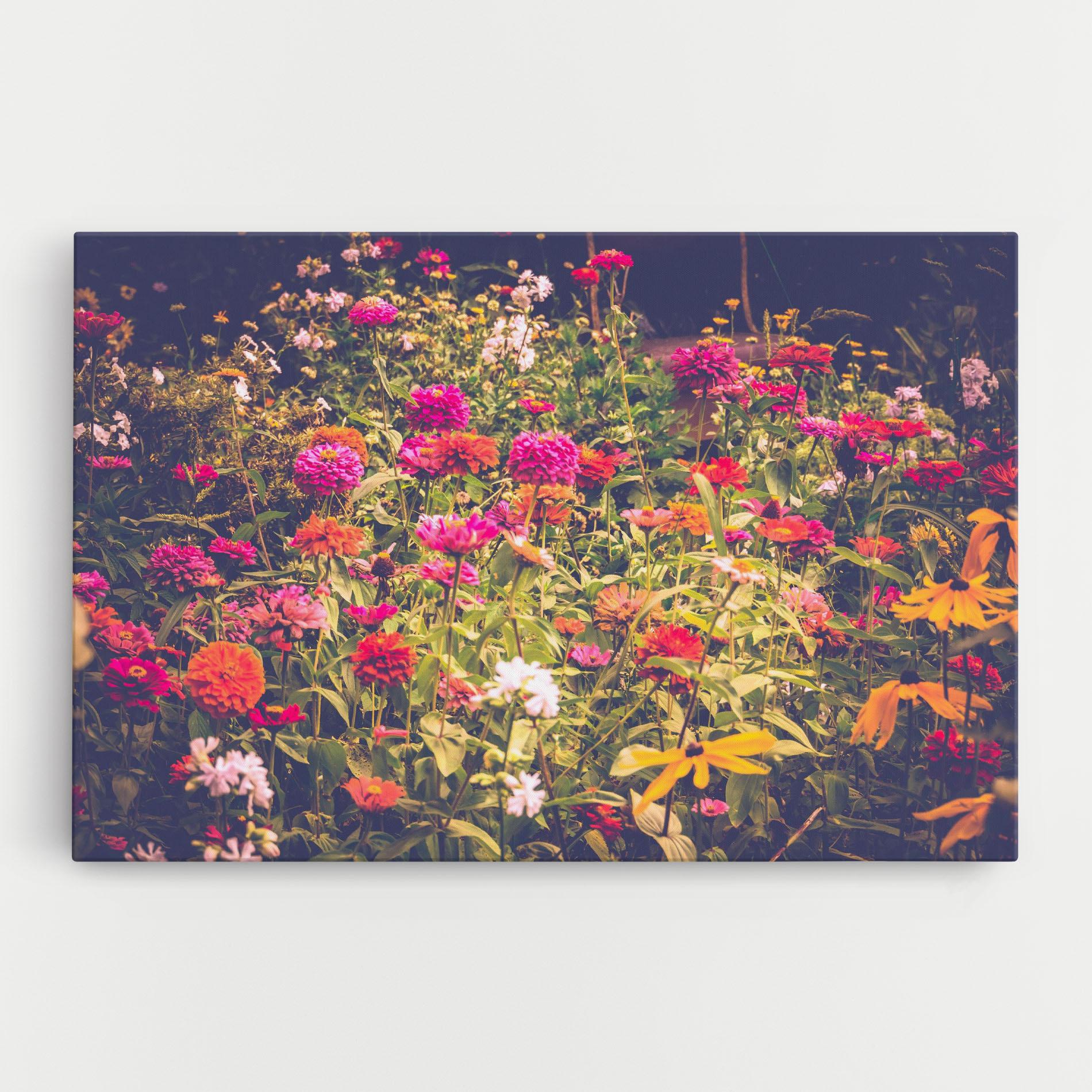 Leinwandbild Colorful Wild Field mockup 0
