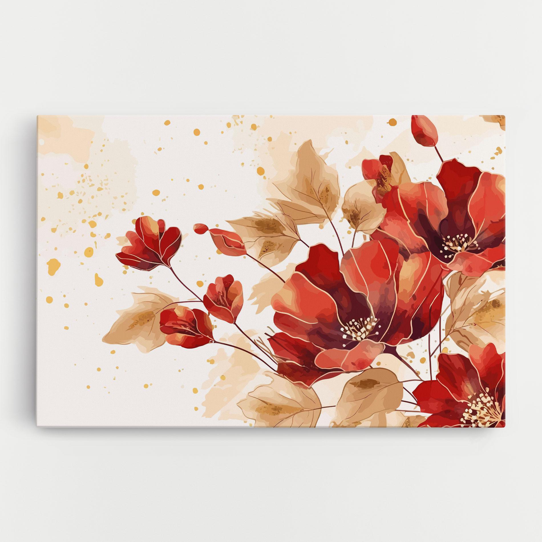 Leinwandbild Red Wild Gold mockup 0