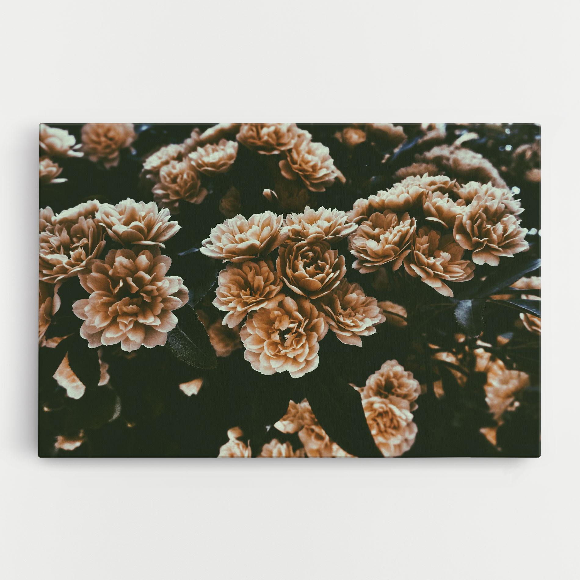 Leinwandbild Wild Cream Flower mockup 0
