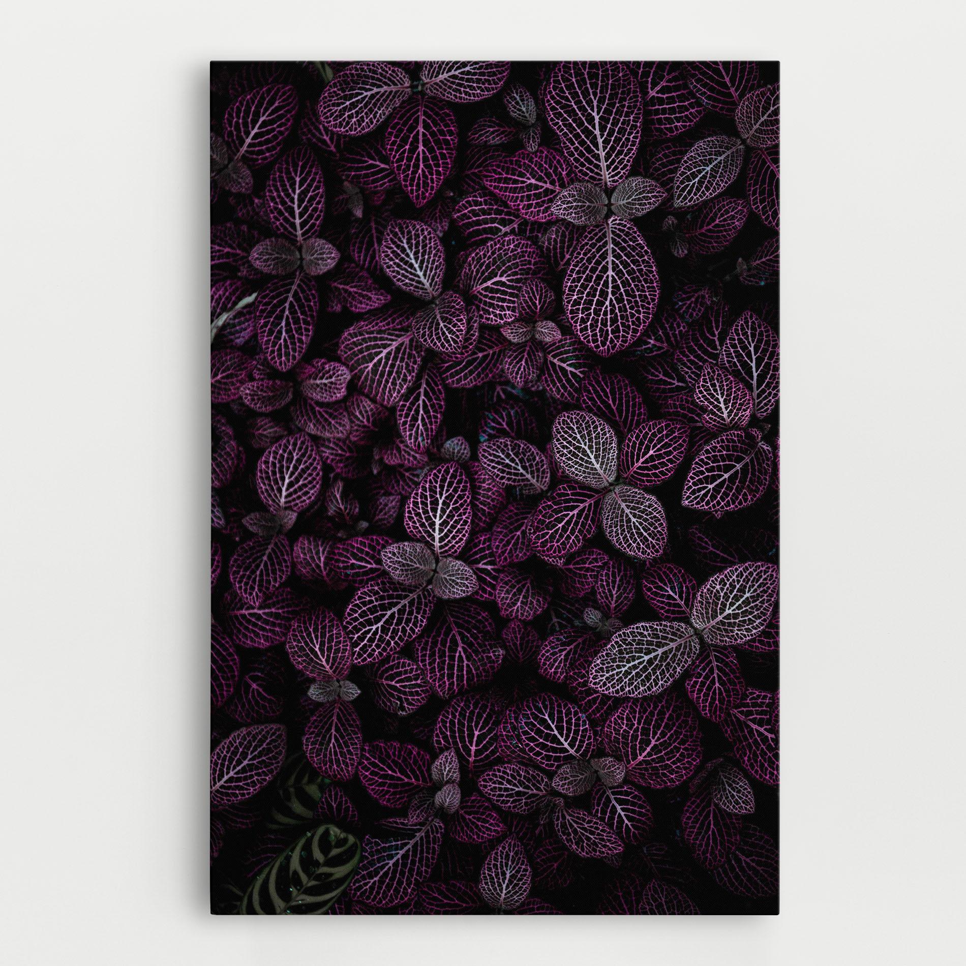 Leinwandbild Purple Leaves mockup 0