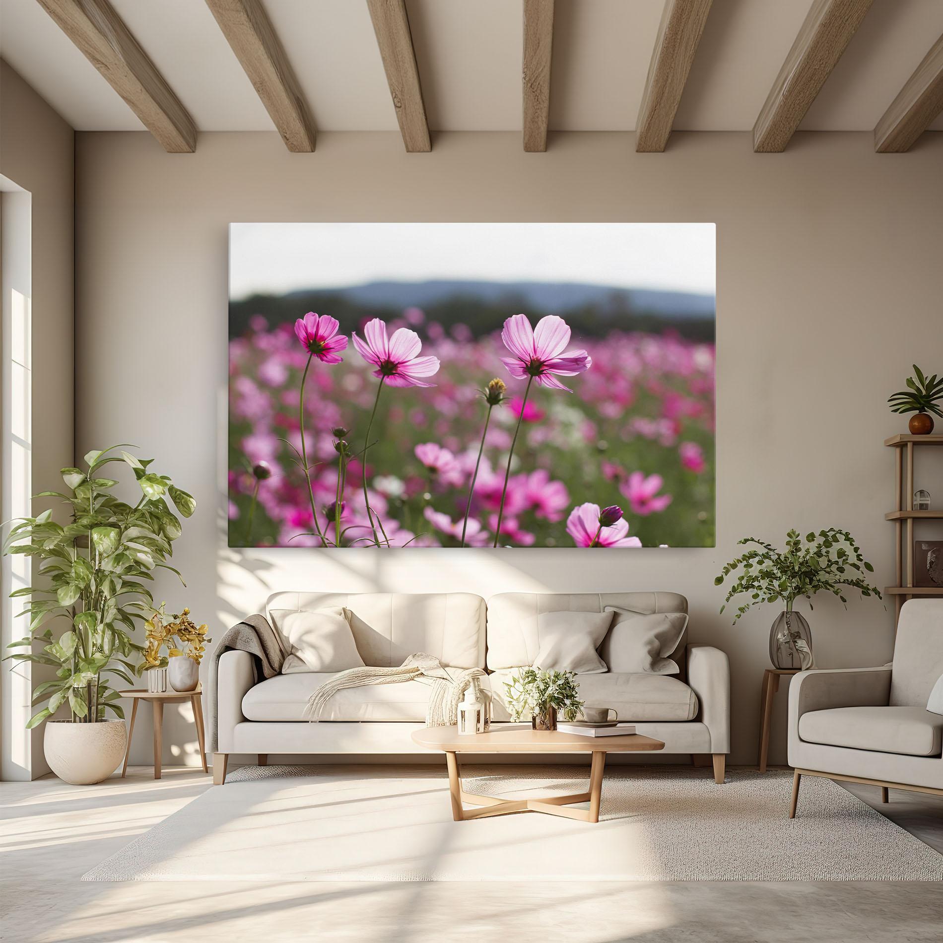 Leinwandbild Cosmos Flower mockup 6