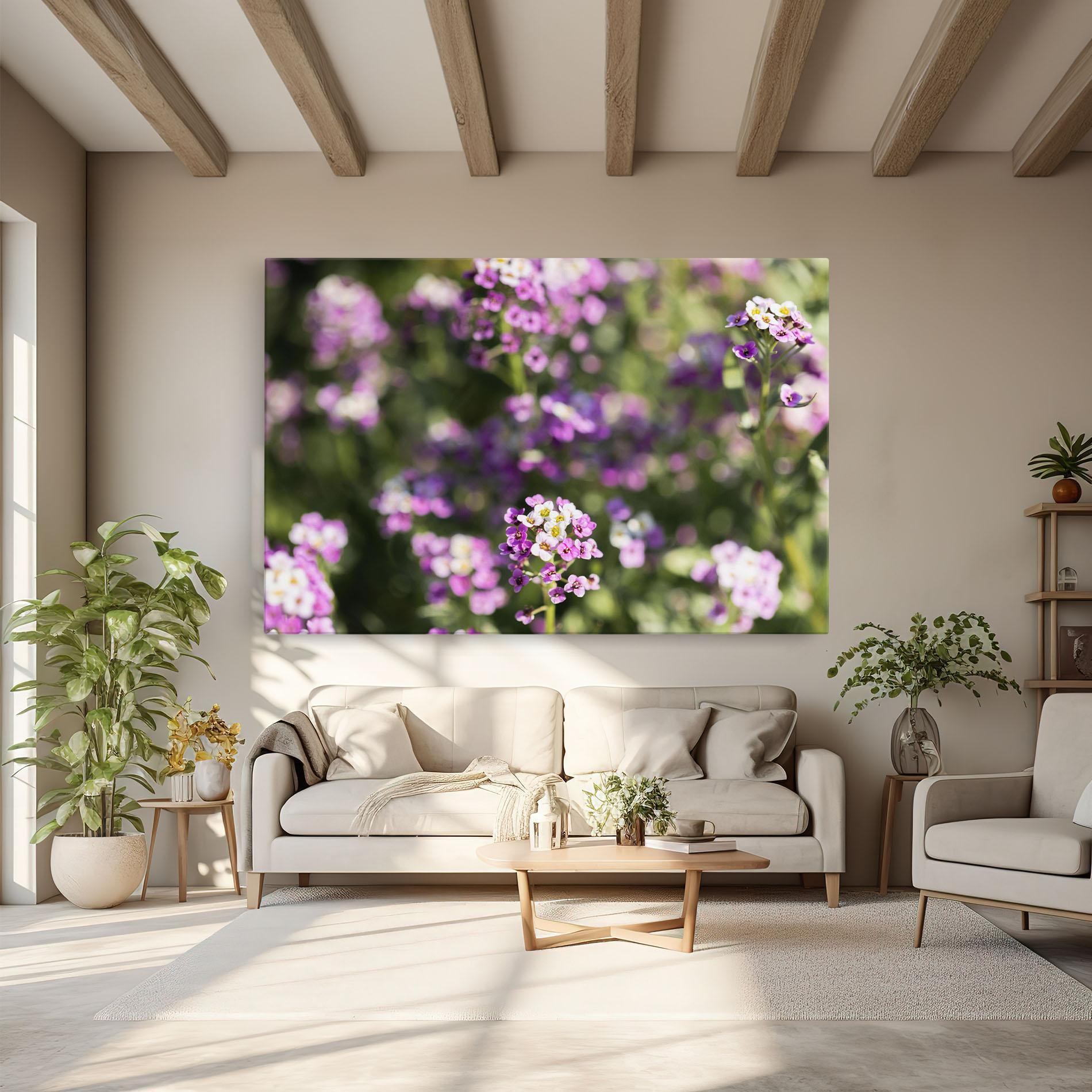 Leinwandbild Wild Purple Field mockup 6