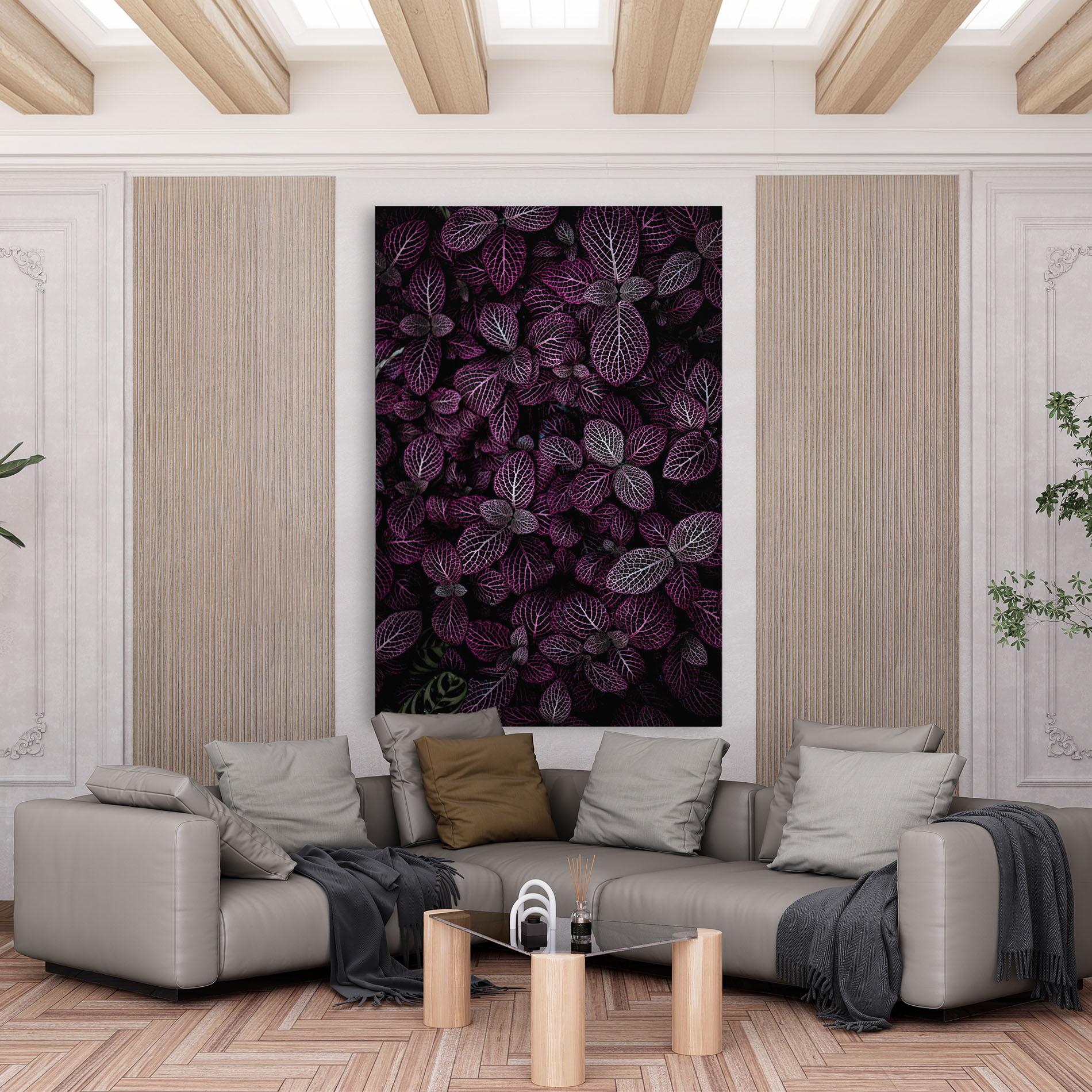 Leinwandbild Purple Leaves mockup 6