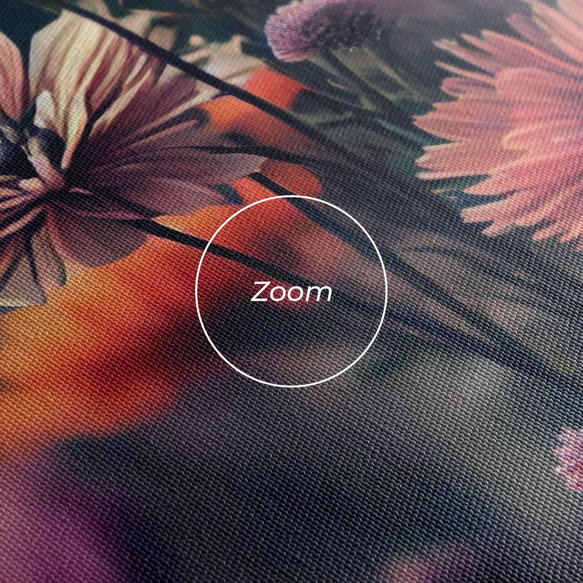 Leinwandbild Beautiful Flower Garden mockup 3