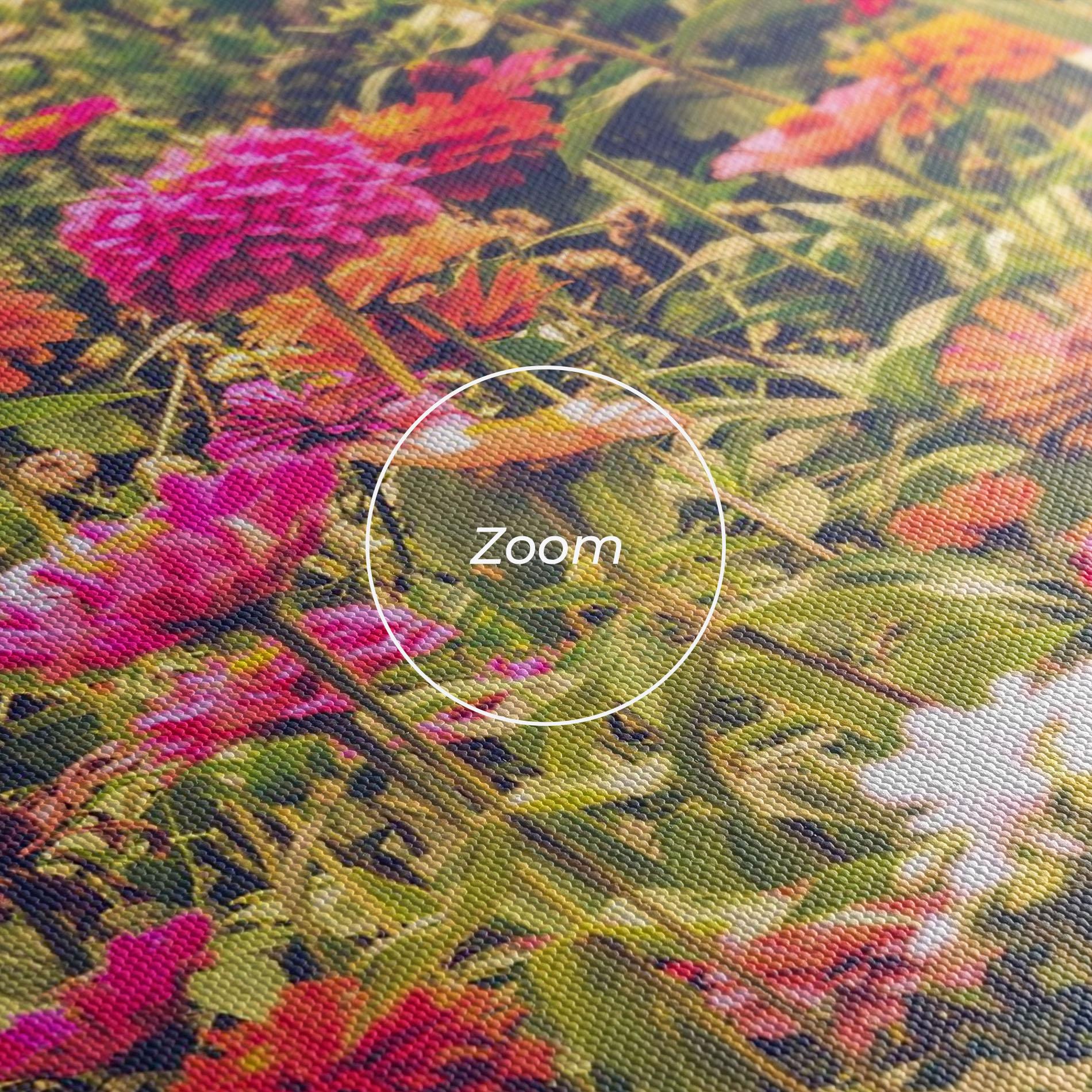 Leinwandbild Colorful Wild Field mockup 3