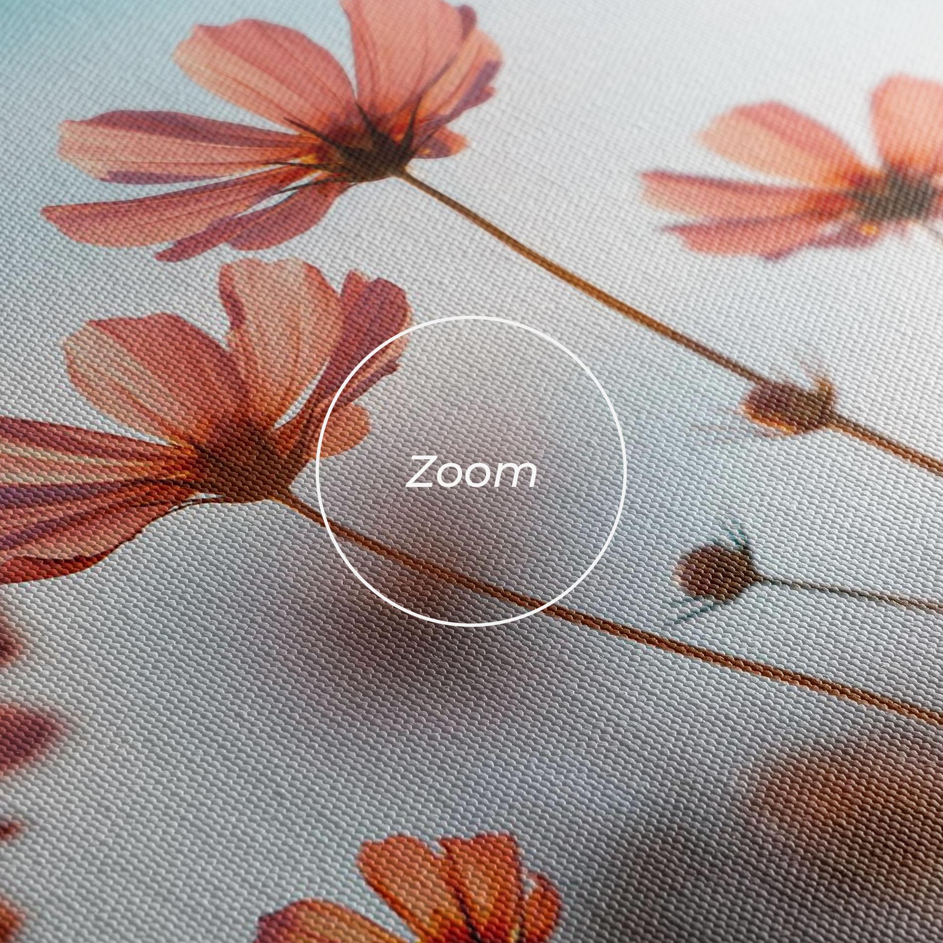 Leinwandbild Cosmos Flowers Beautiful mockup 3