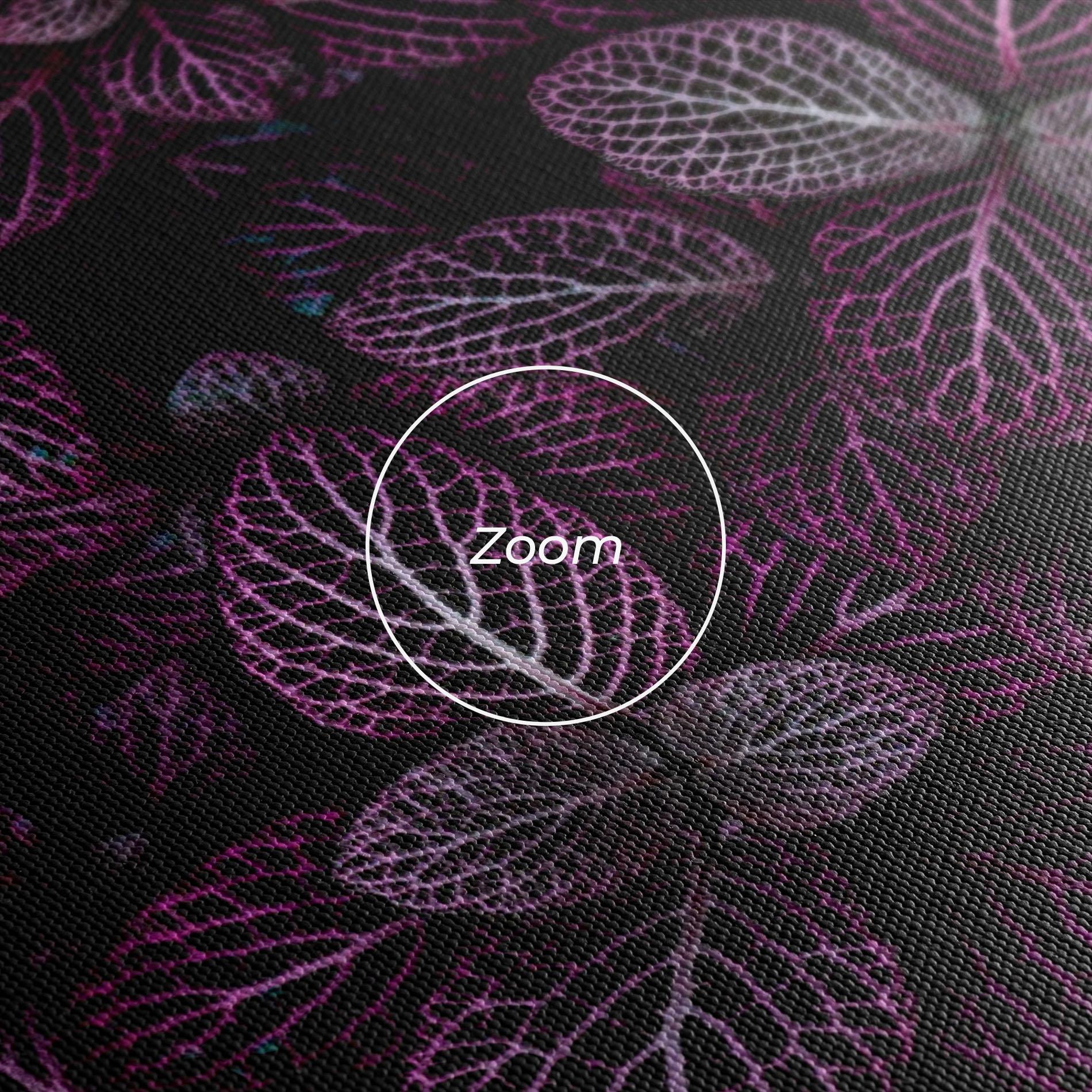 Leinwandbild Purple Leaves mockup 3