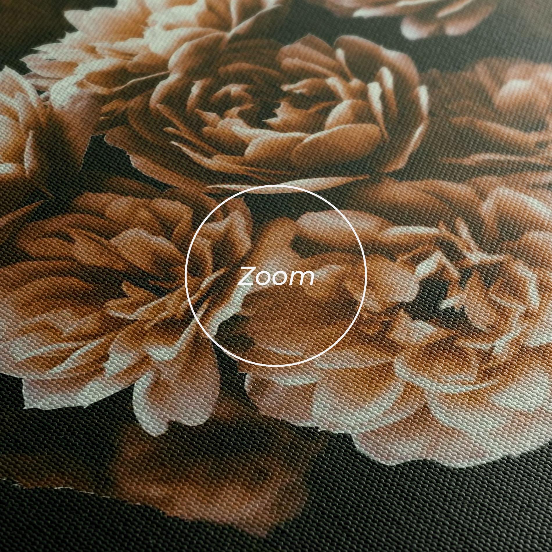 Leinwandbild Wild Cream Flower mockup 3