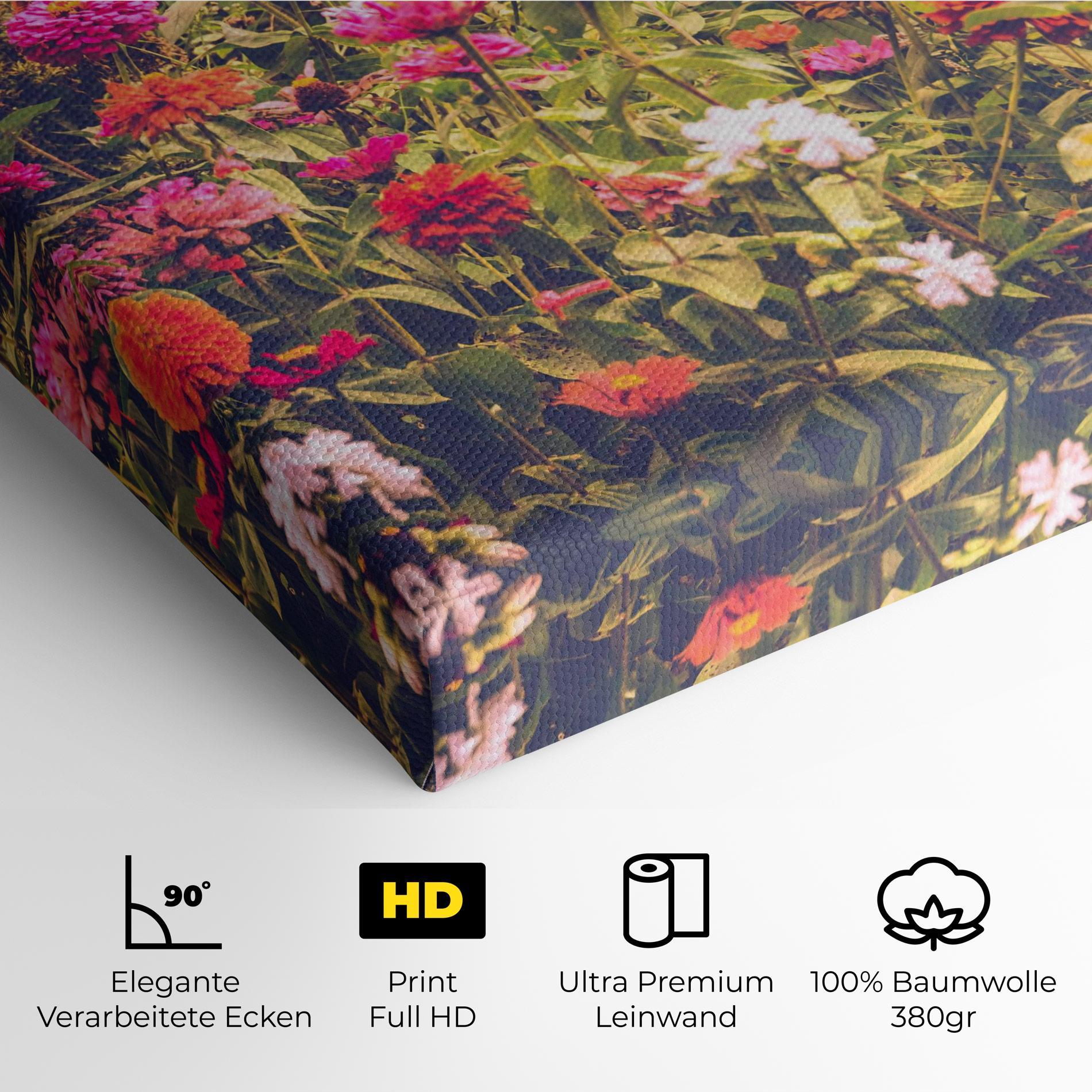 Leinwandbild Colorful Wild Field mockup 4