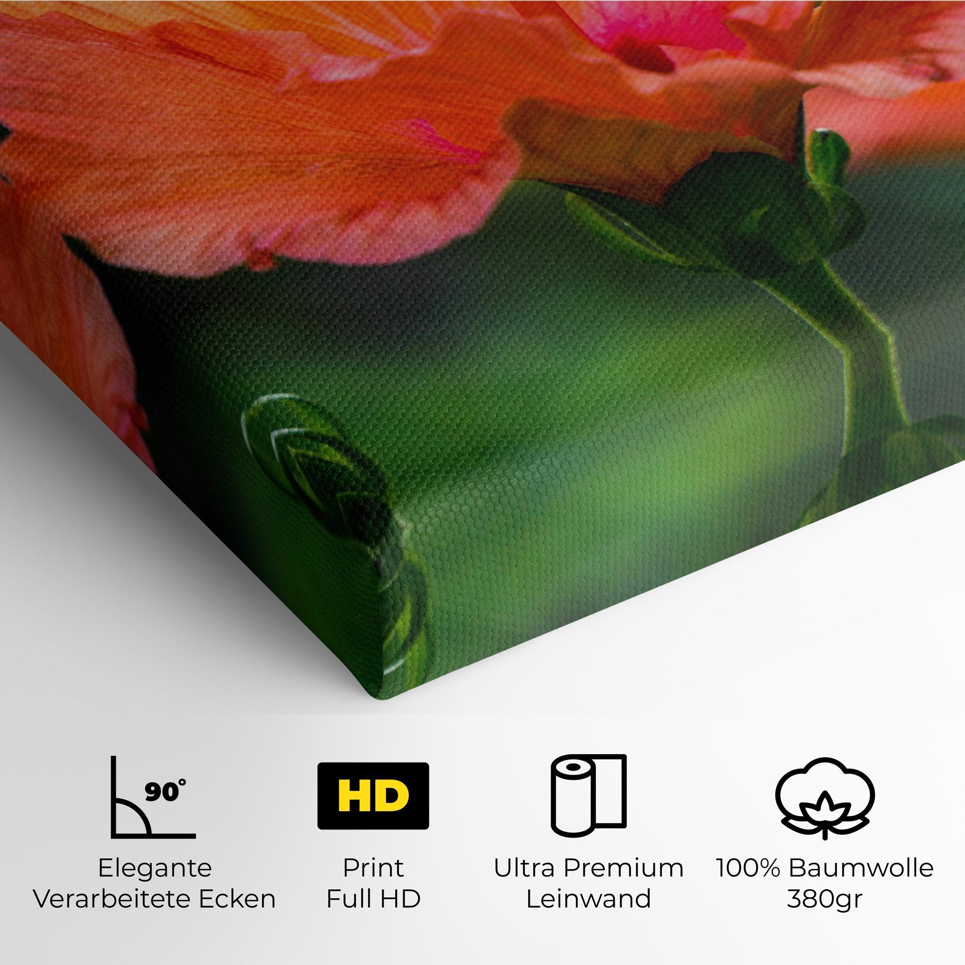 Leinwandbild Orange Wild Flower mockup 4