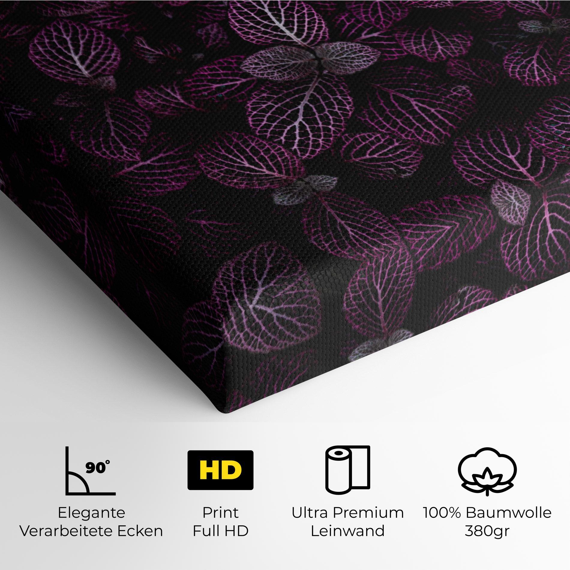 Leinwandbild Purple Leaves mockup 4