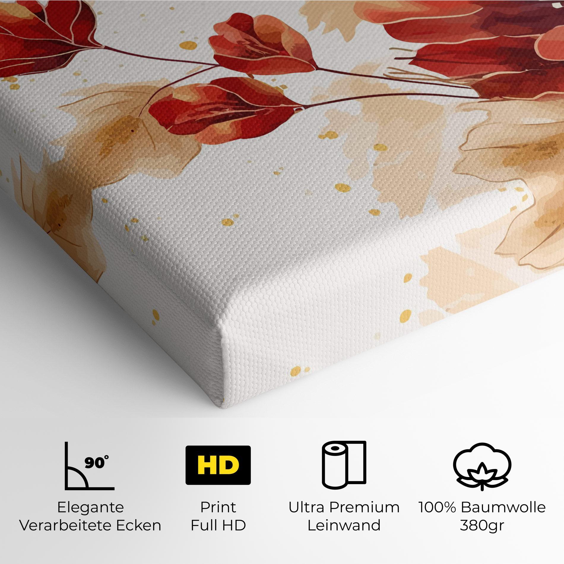 Leinwandbild Red Wild Gold mockup 4