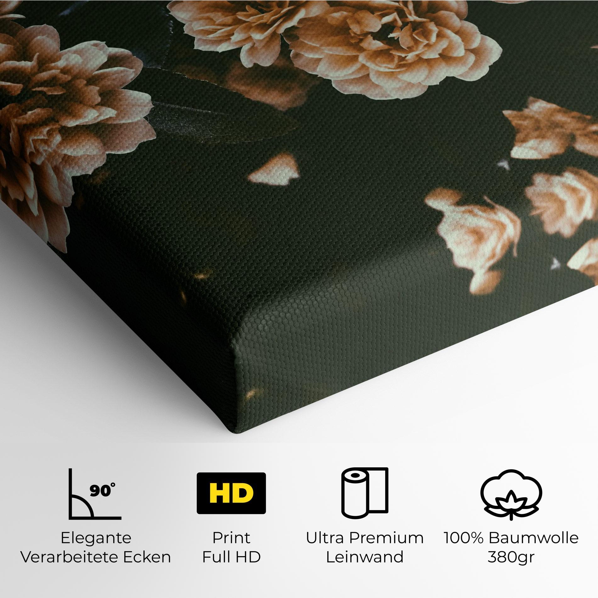 Leinwandbild Wild Cream Flower mockup 4