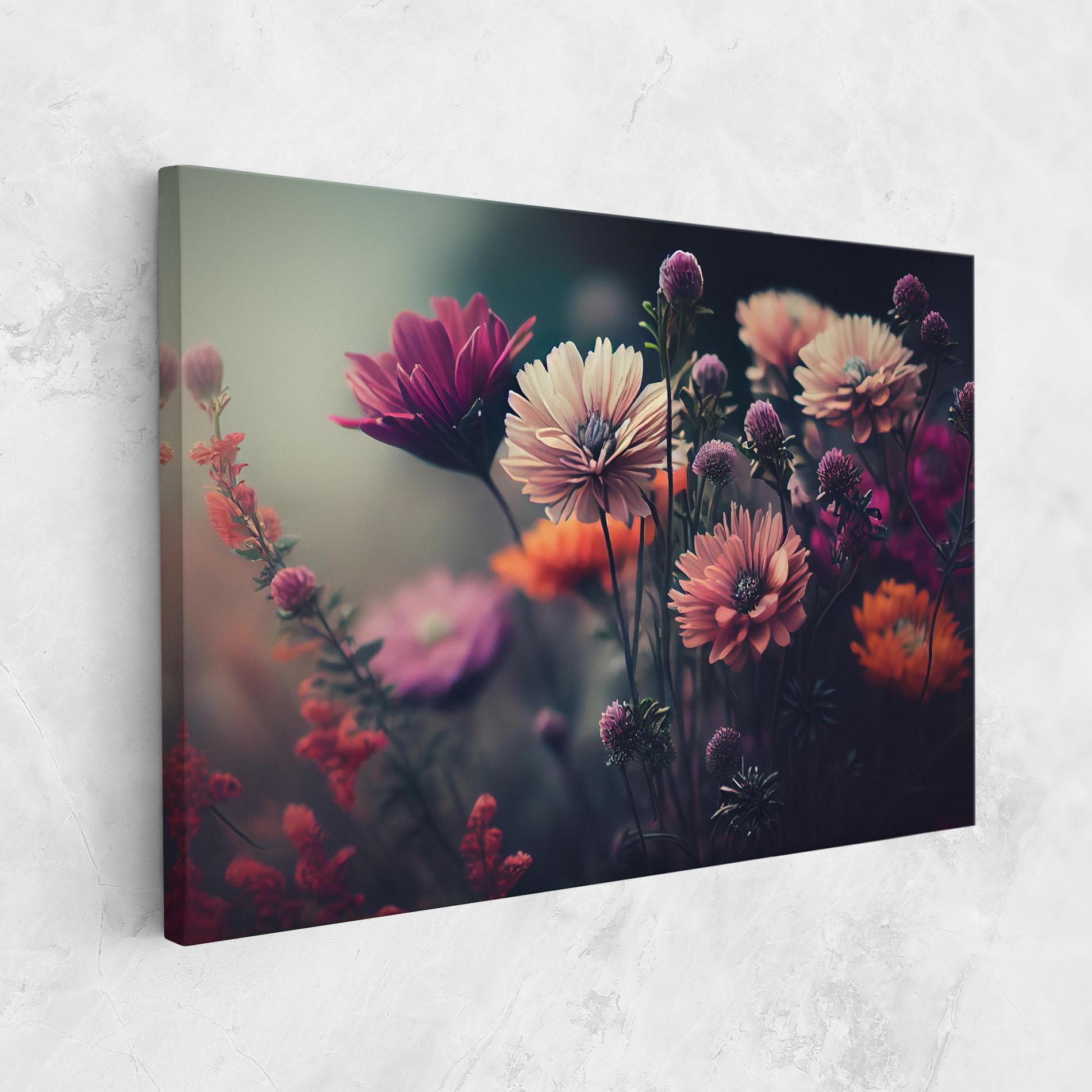 Leinwandbild Beautiful Flower Garden mockup 1