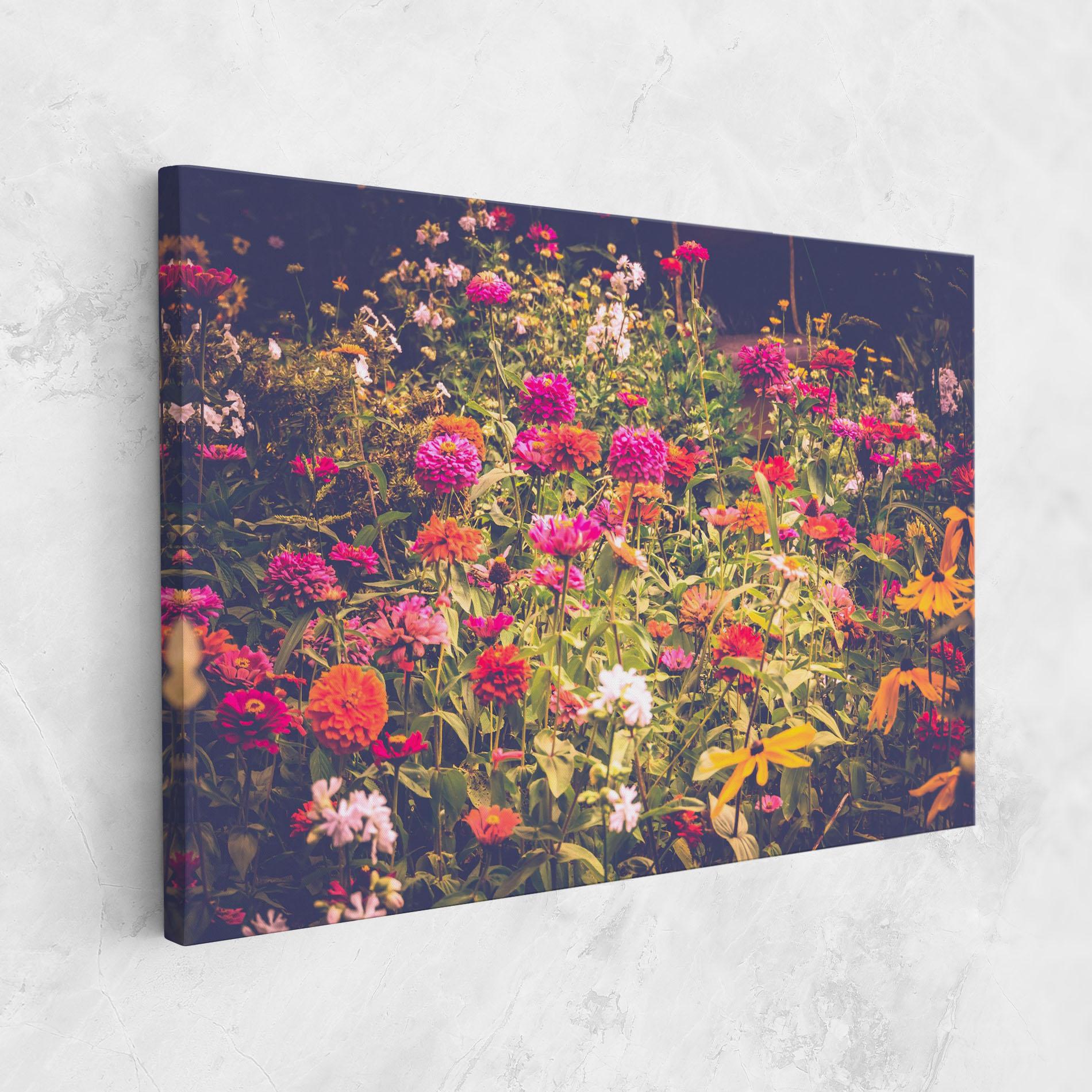 Leinwandbild Colorful Wild Field mockup 1
