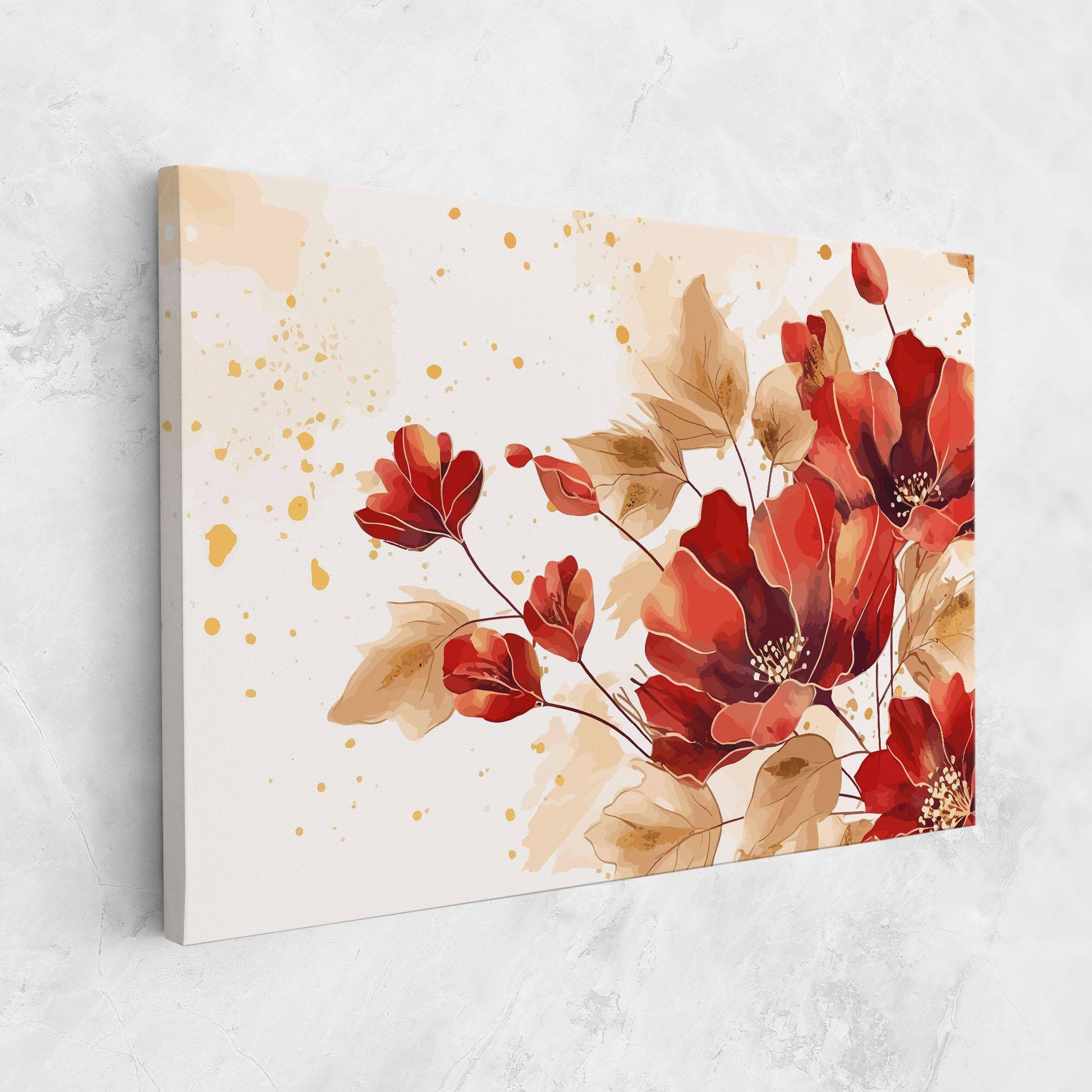 Leinwandbild Red Wild Gold mockup 1