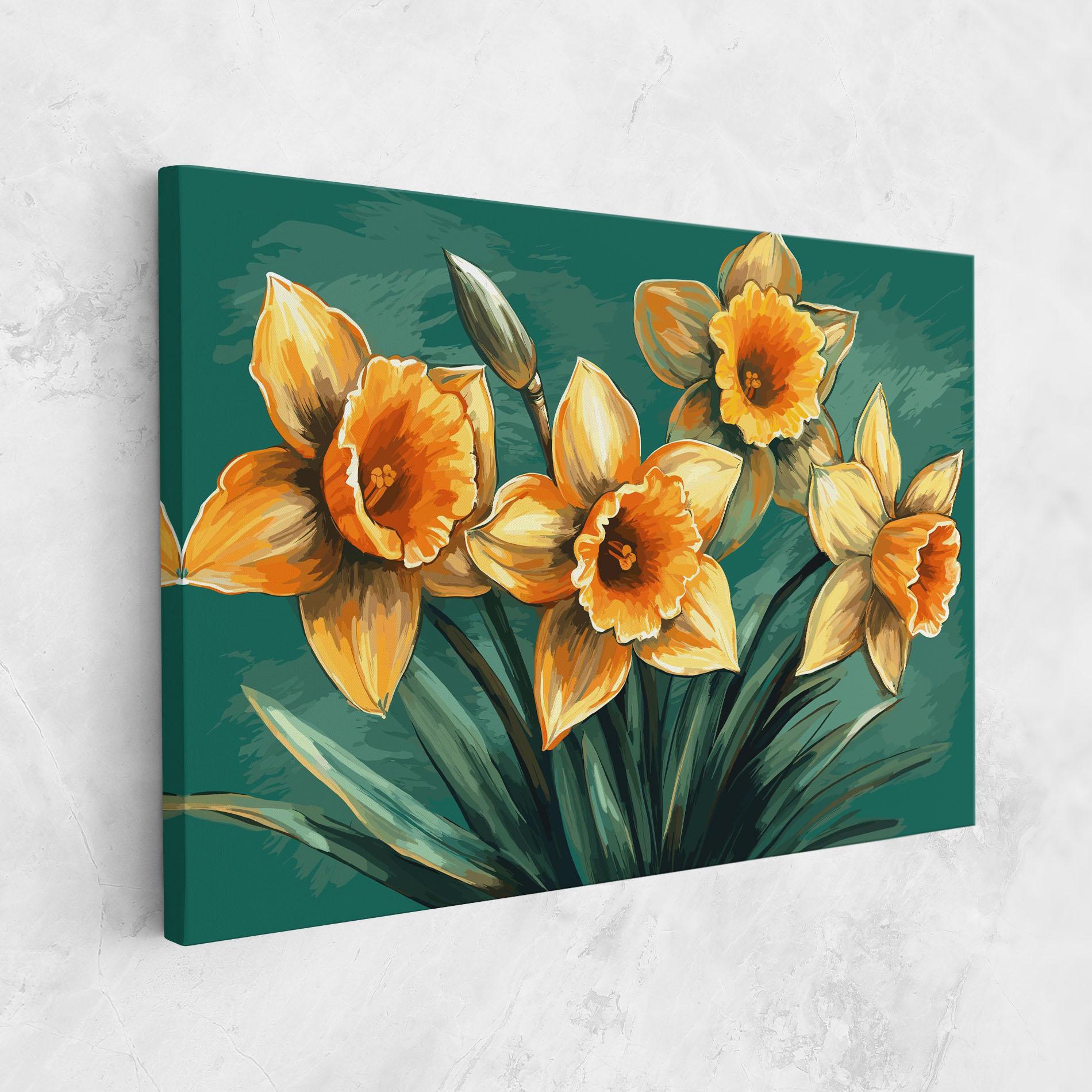 Leinwandbild Yellow Wild Flower mockup 1