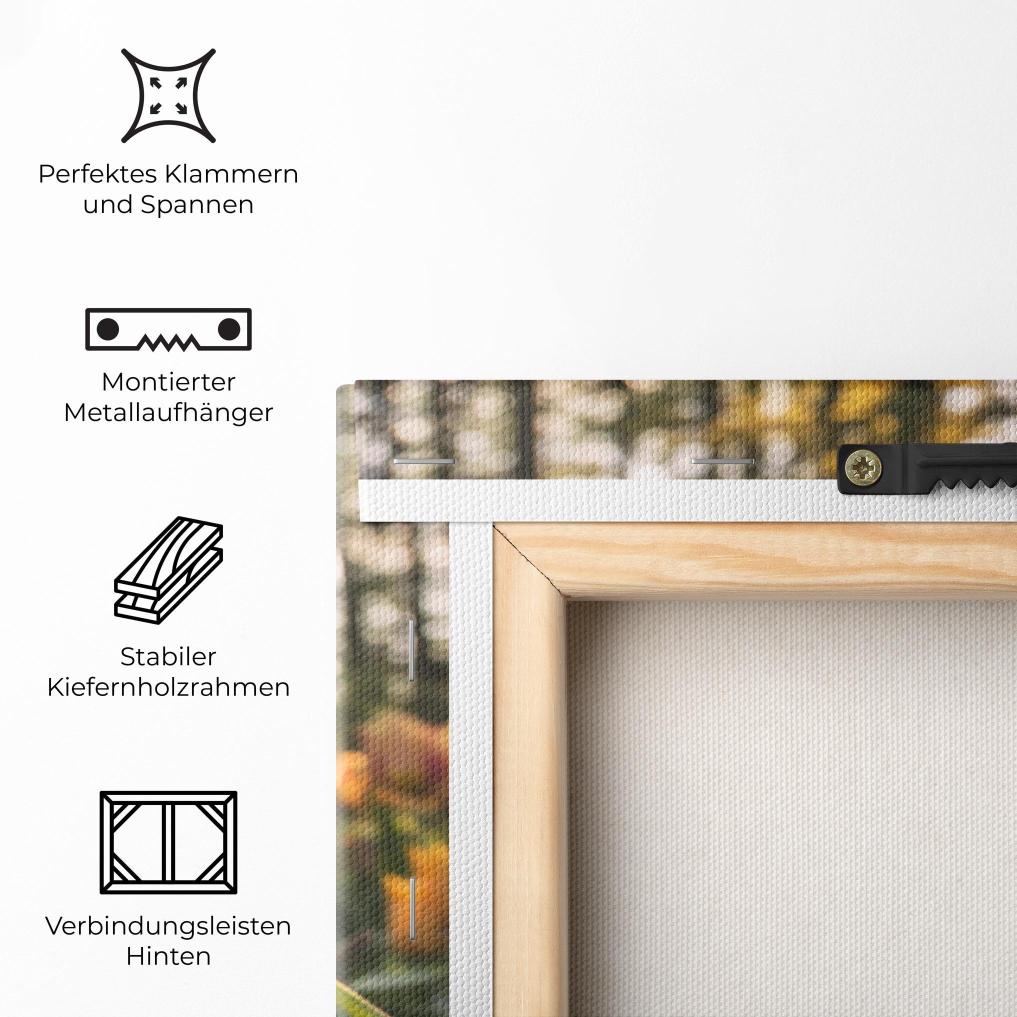 Leinwandbild Forest Tulips mockup 5