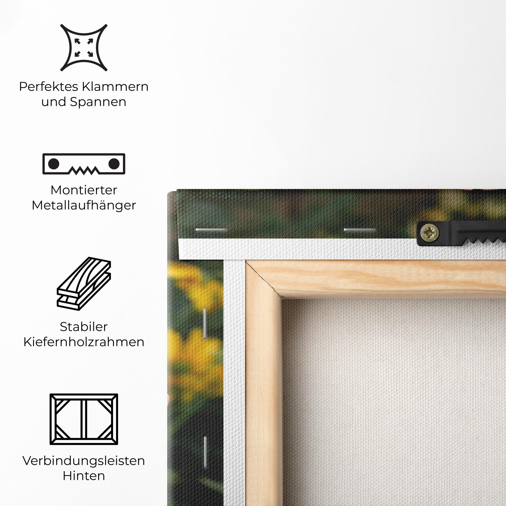 Leinwandbild Garden Pink Rose mockup 5