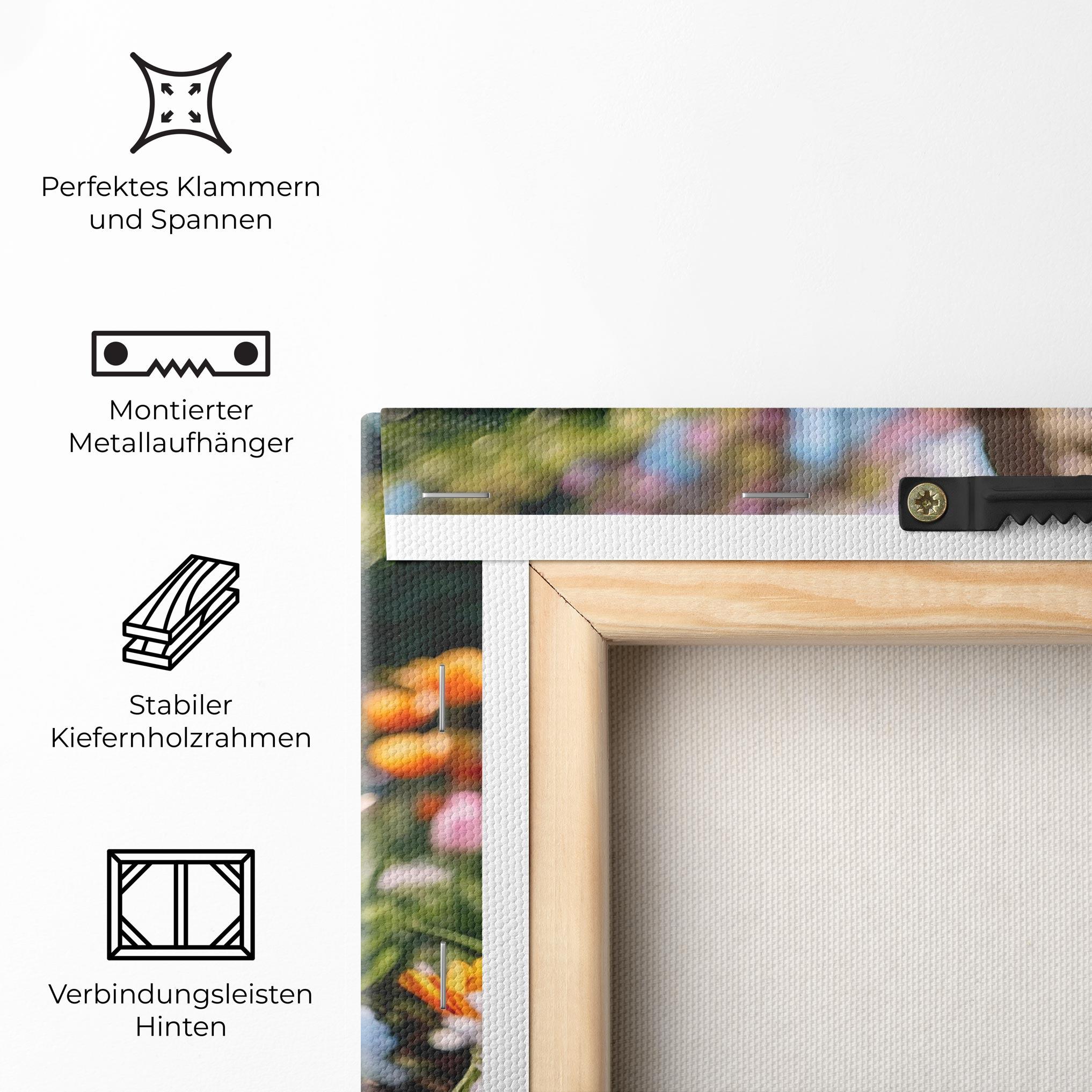 Leinwandbild Garden Tulips Mix mockup 5