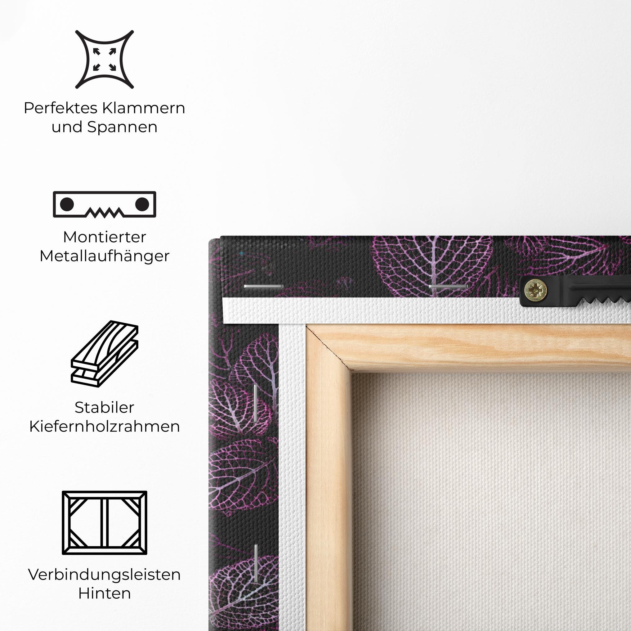 Leinwandbild Purple Leaves mockup 5
