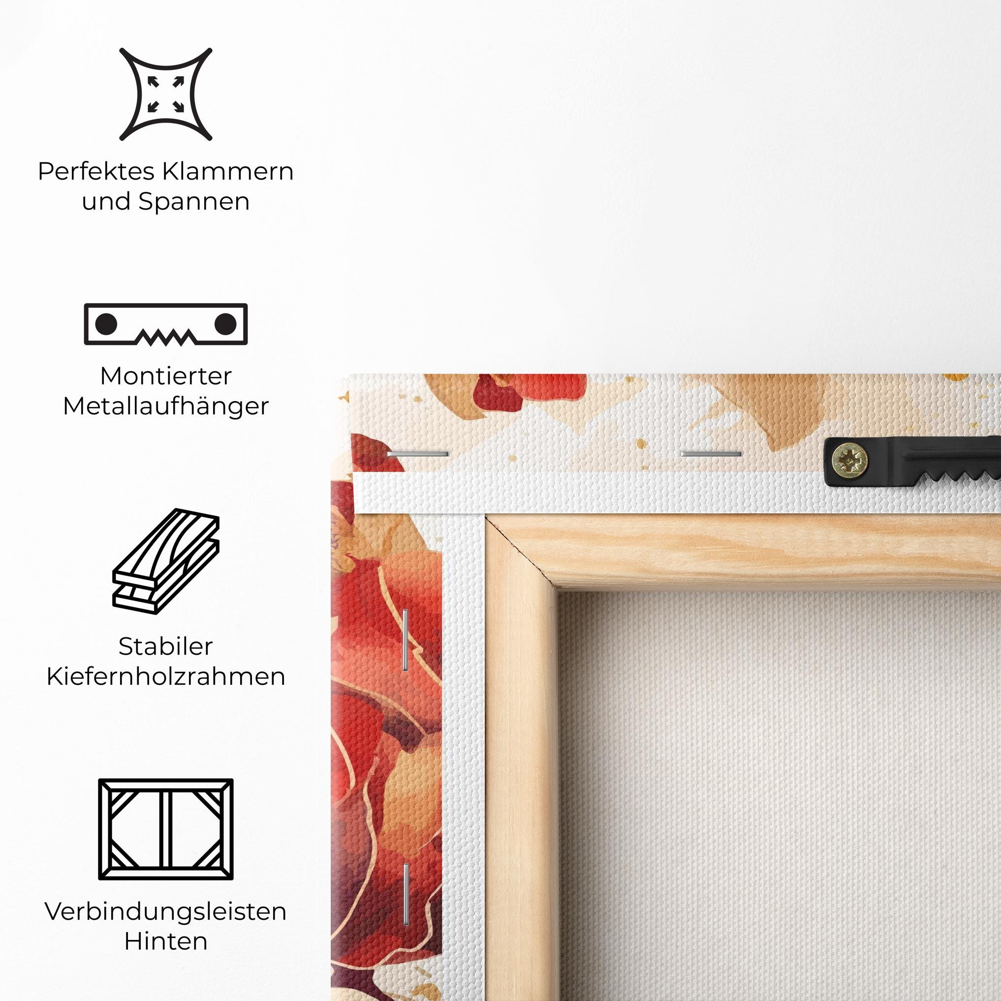 Leinwandbild Red Wild Gold mockup 5