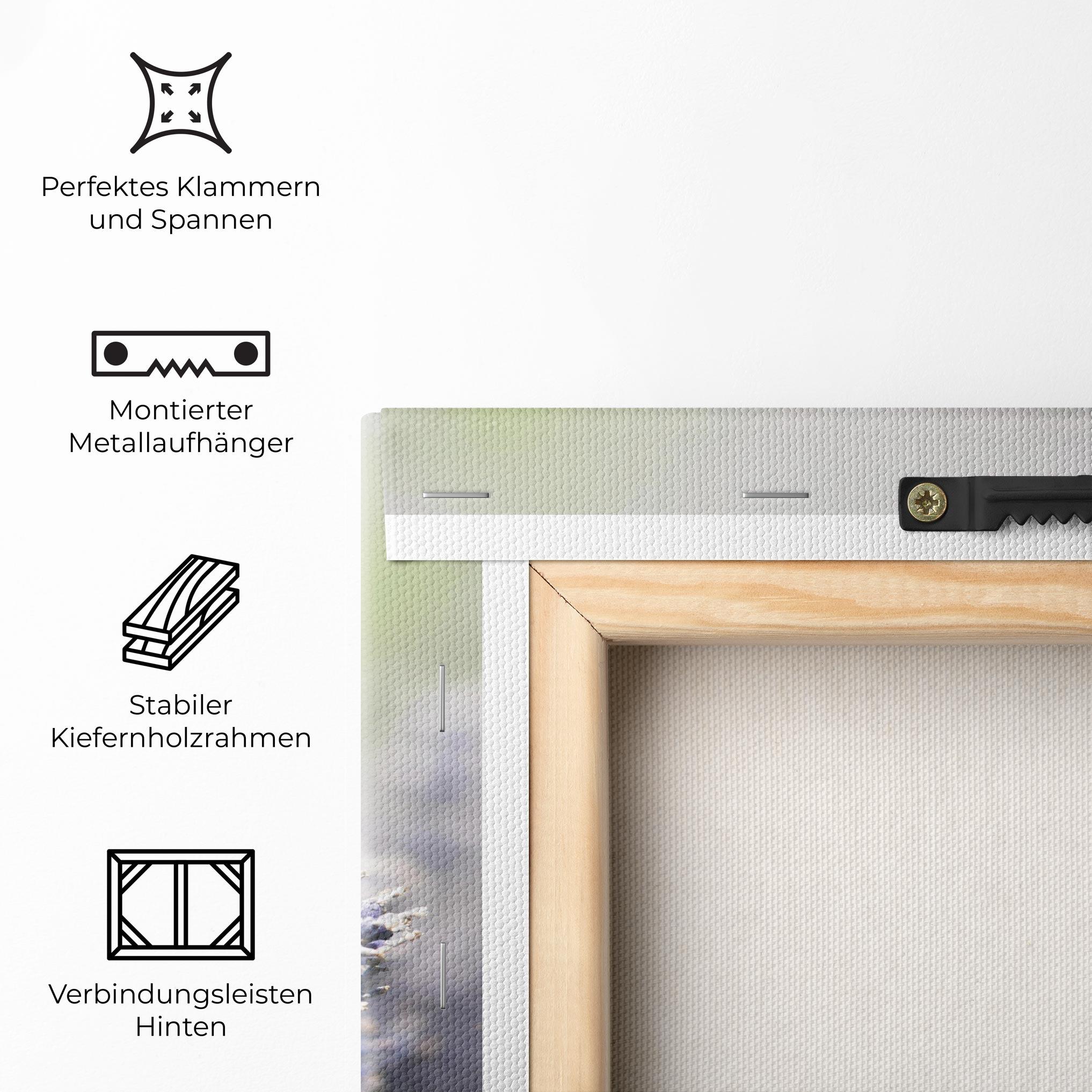 Leinwandbild White Purple Wild mockup 5