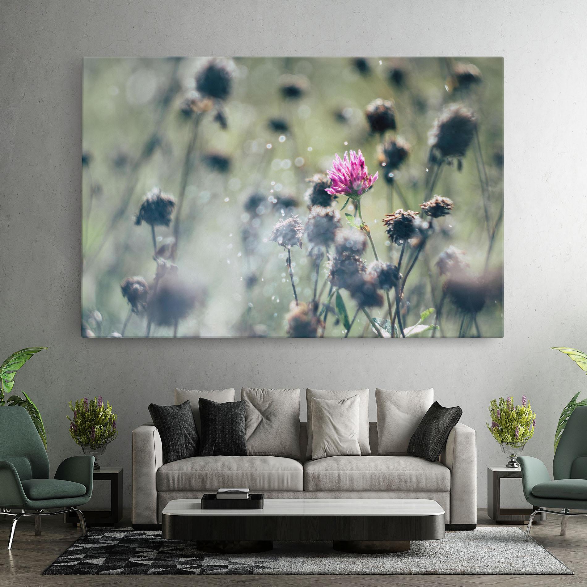 Leinwandbild Dreamy Purple Flower mockup 7