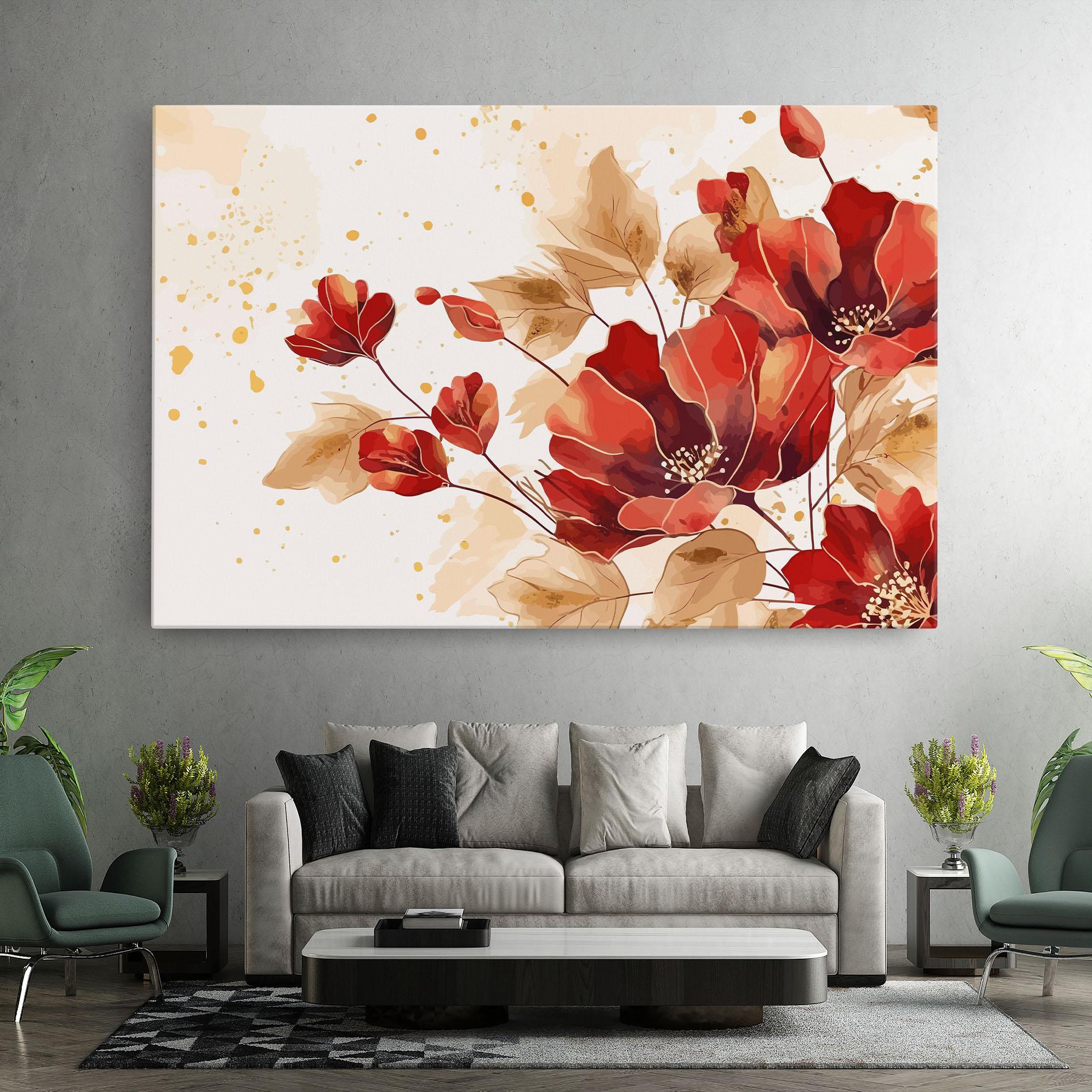 Leinwandbild Red Wild Gold mockup 7
