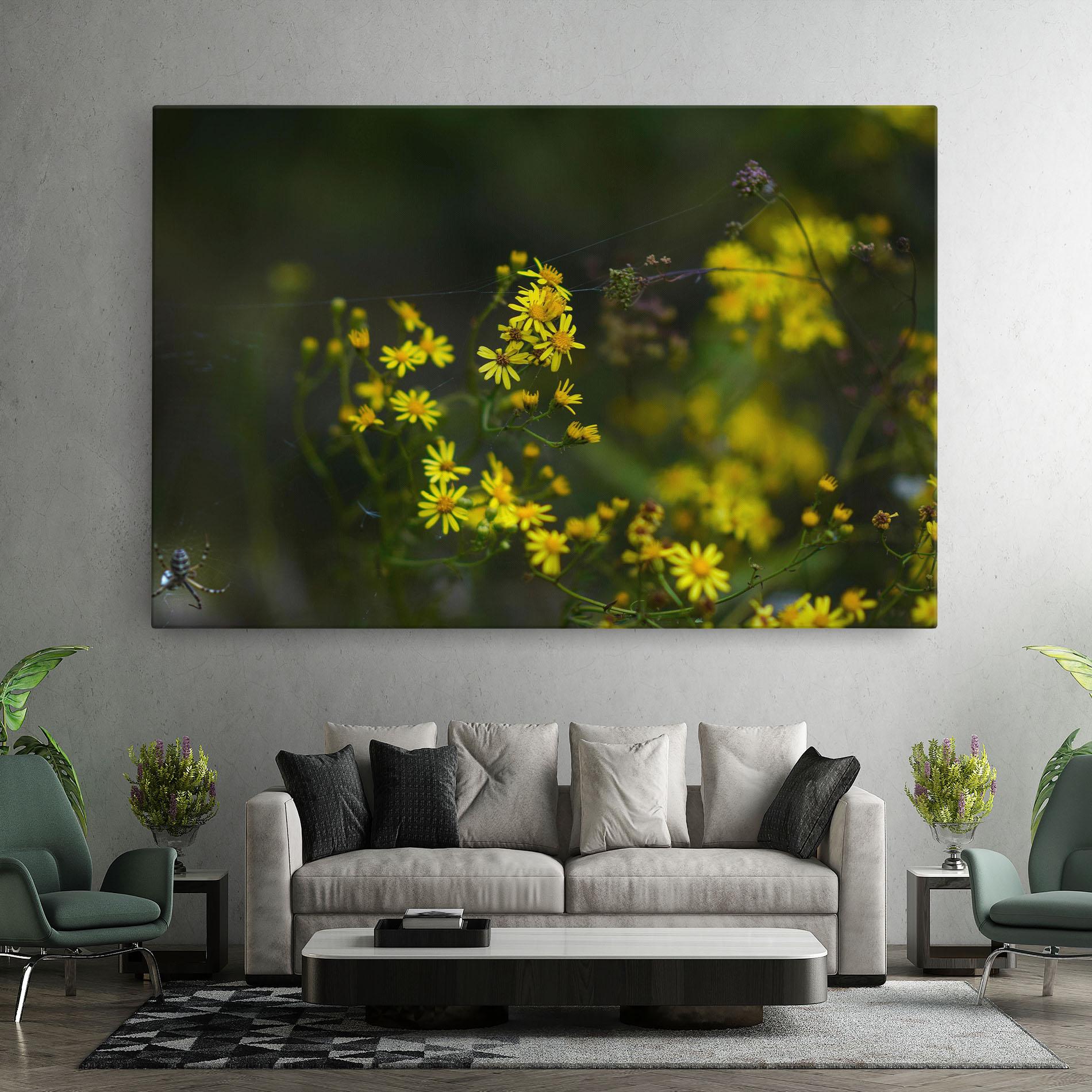 Leinwandbild Small Wild Flowers mockup 7