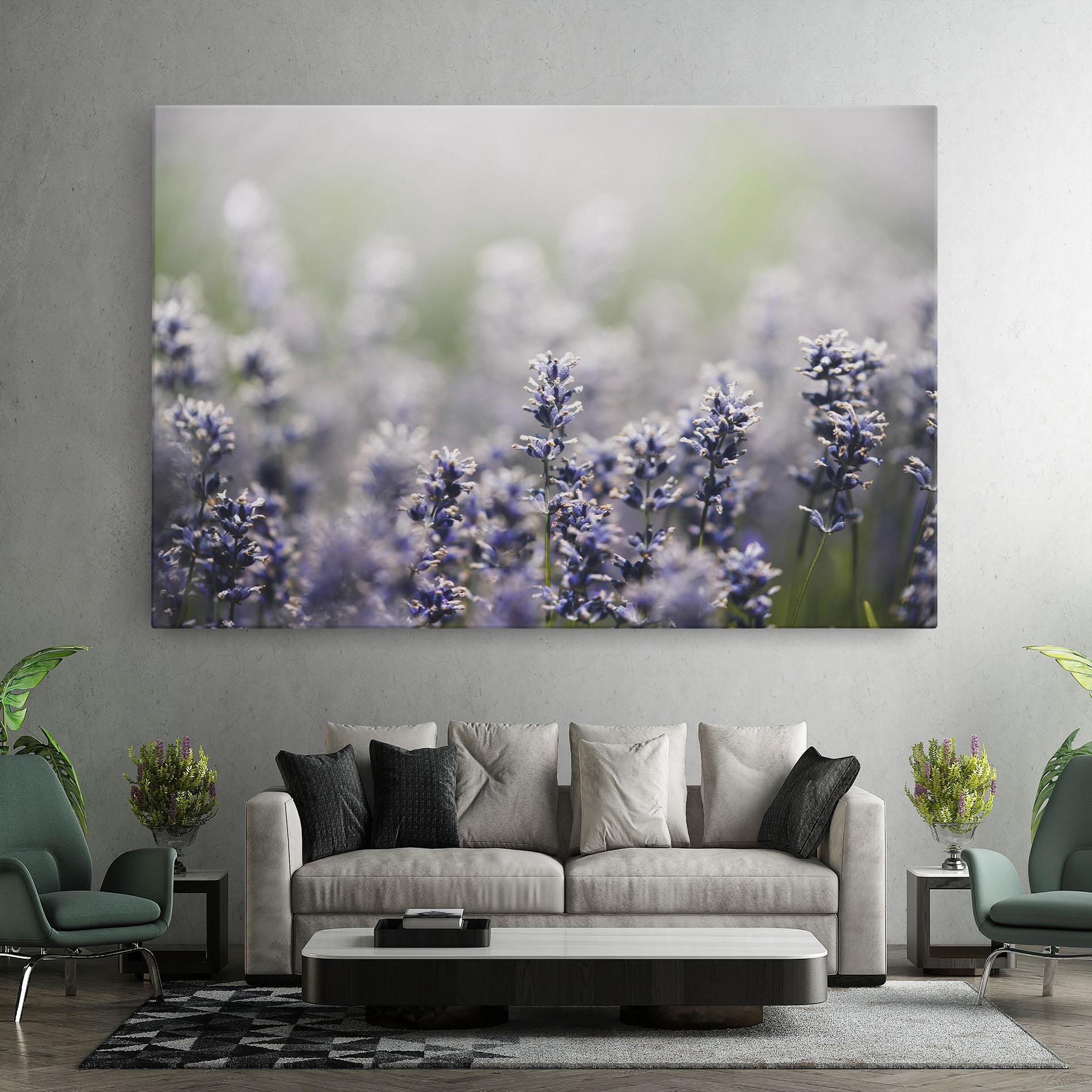 Leinwandbild White Purple Wild mockup 7